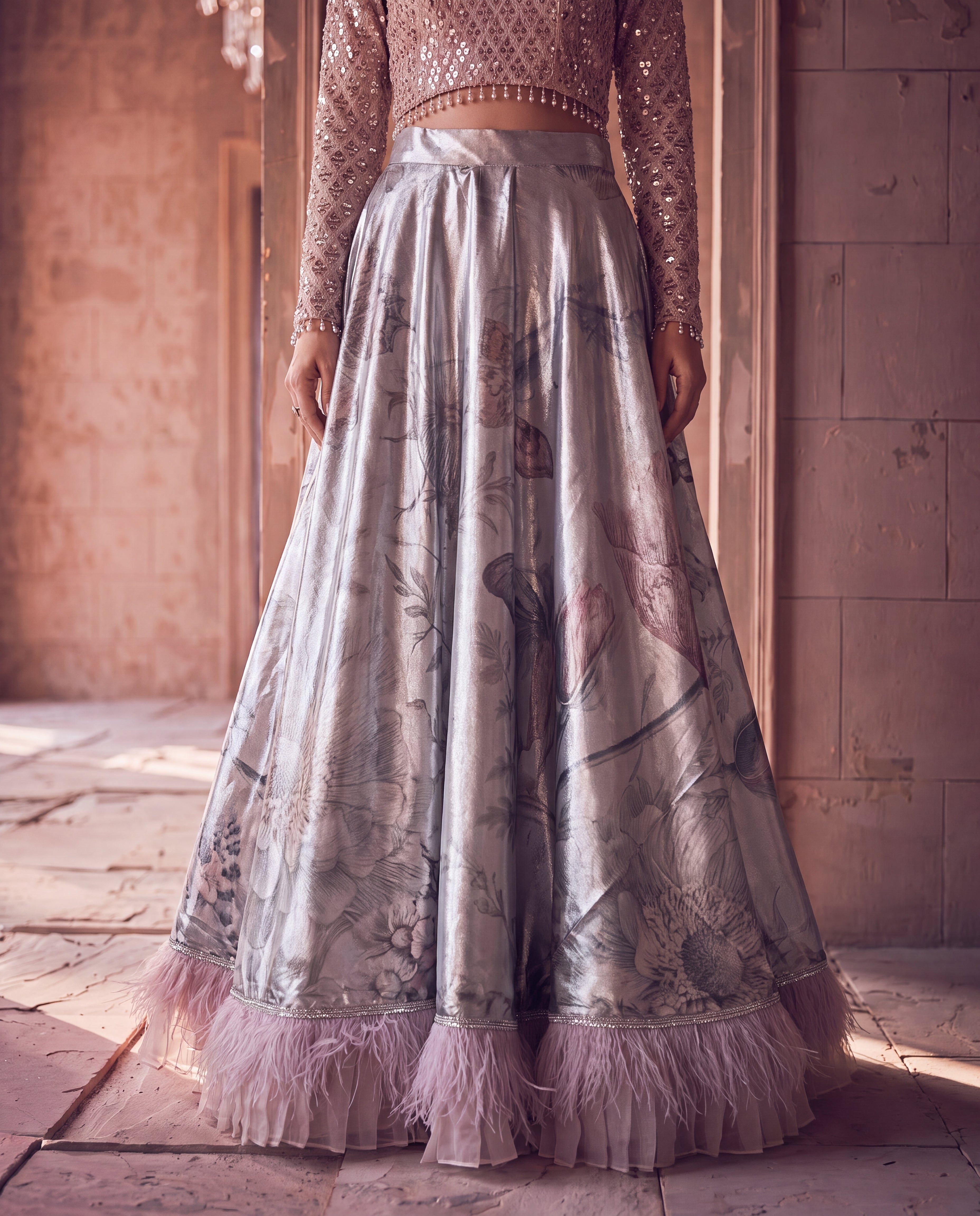 The Aria Floral Lehenga Set