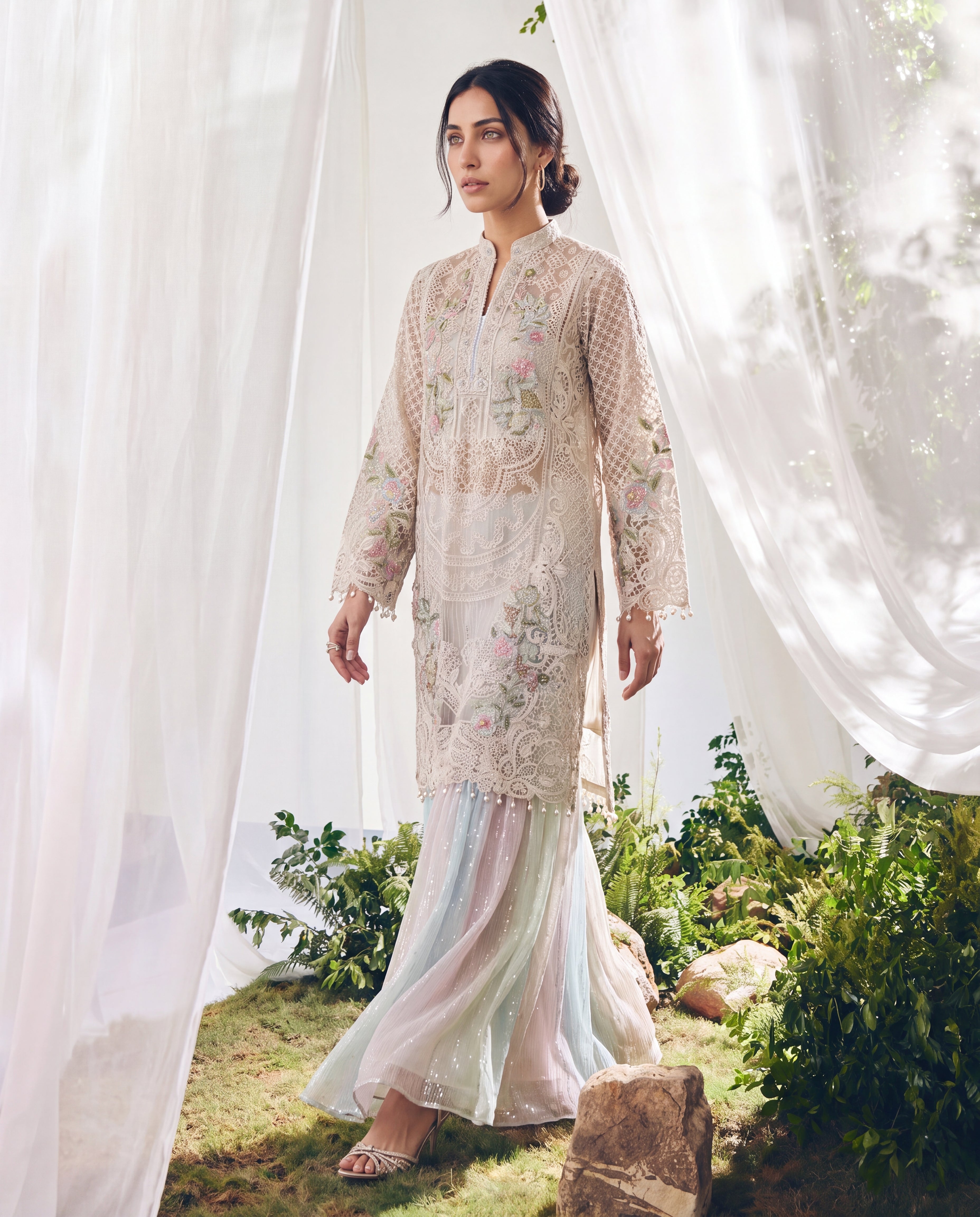 Seraphina Pastel Embroidered Set
