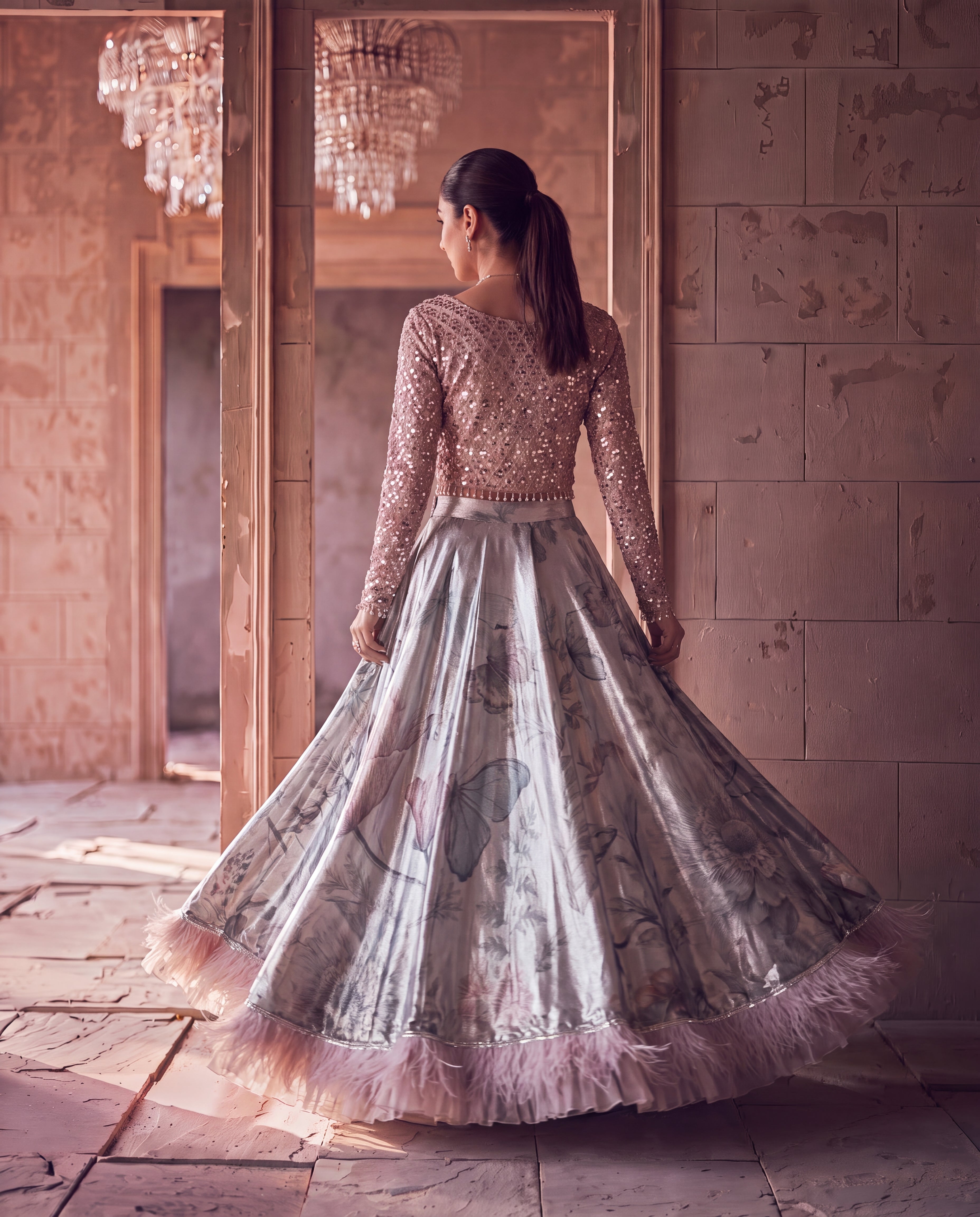 The Aria Floral Lehenga Set