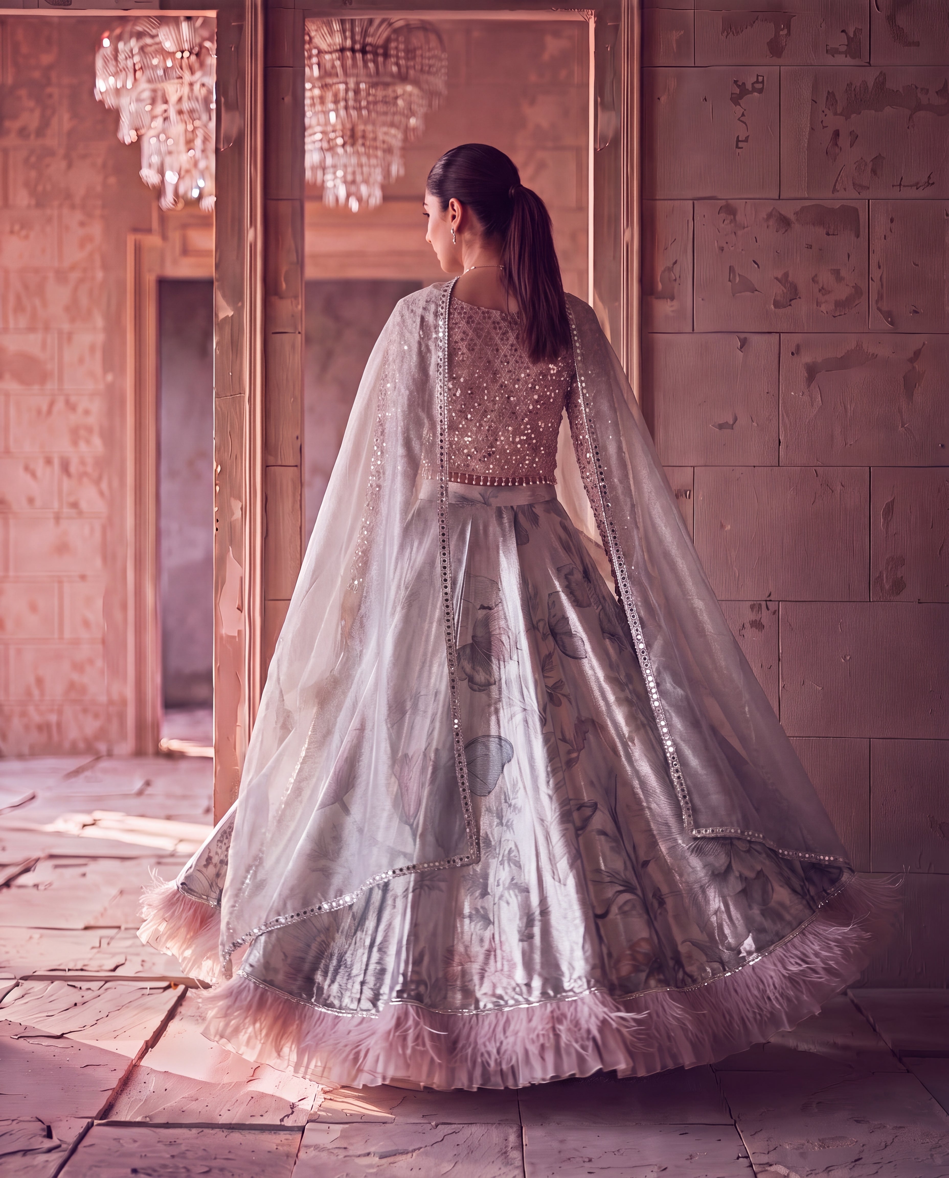 The Aria Floral Lehenga Set