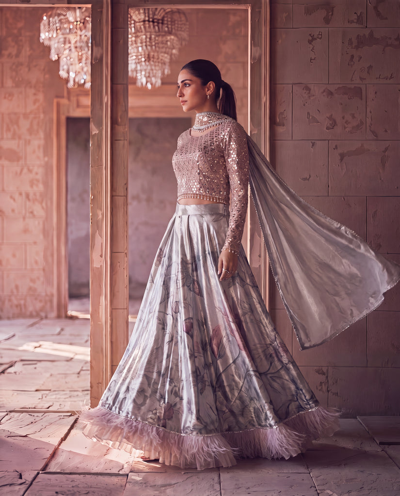 The Aria Floral Lehenga Set