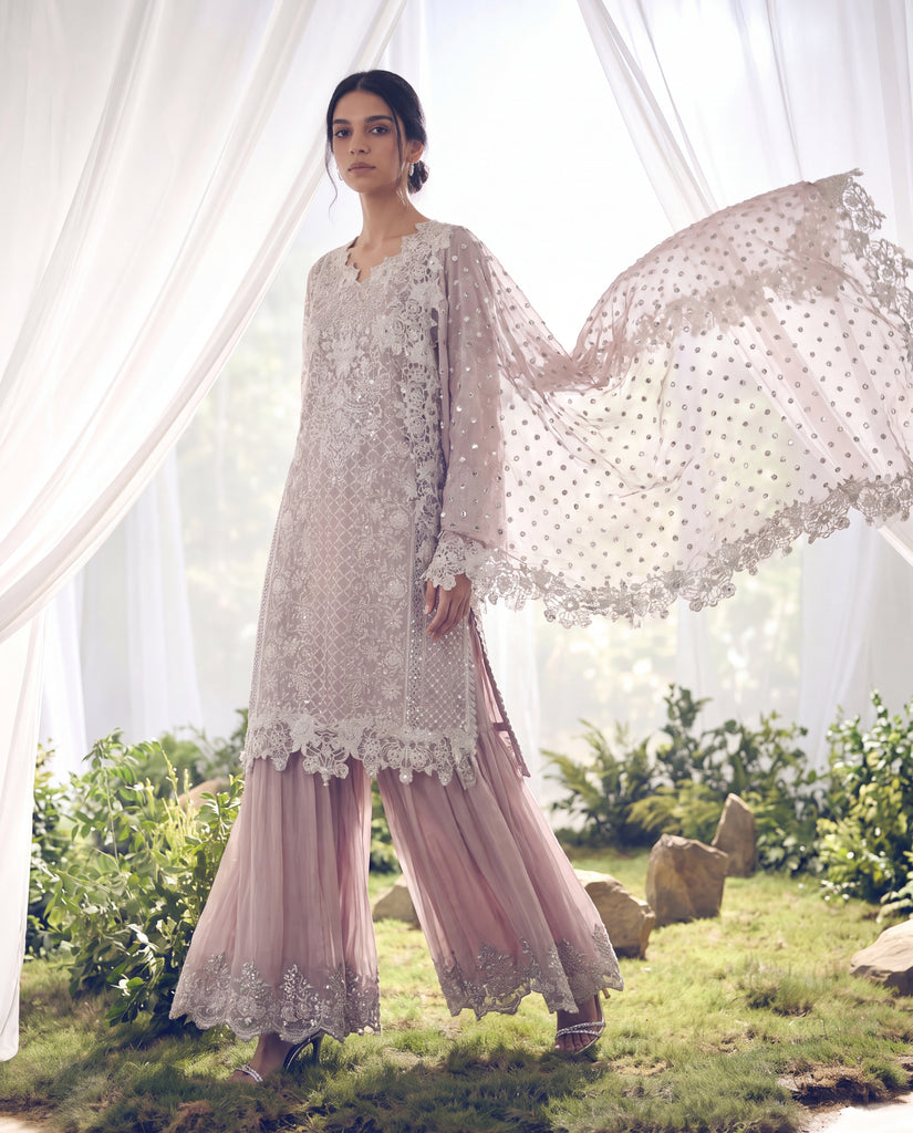 The Mauve Magic Dhaka Set