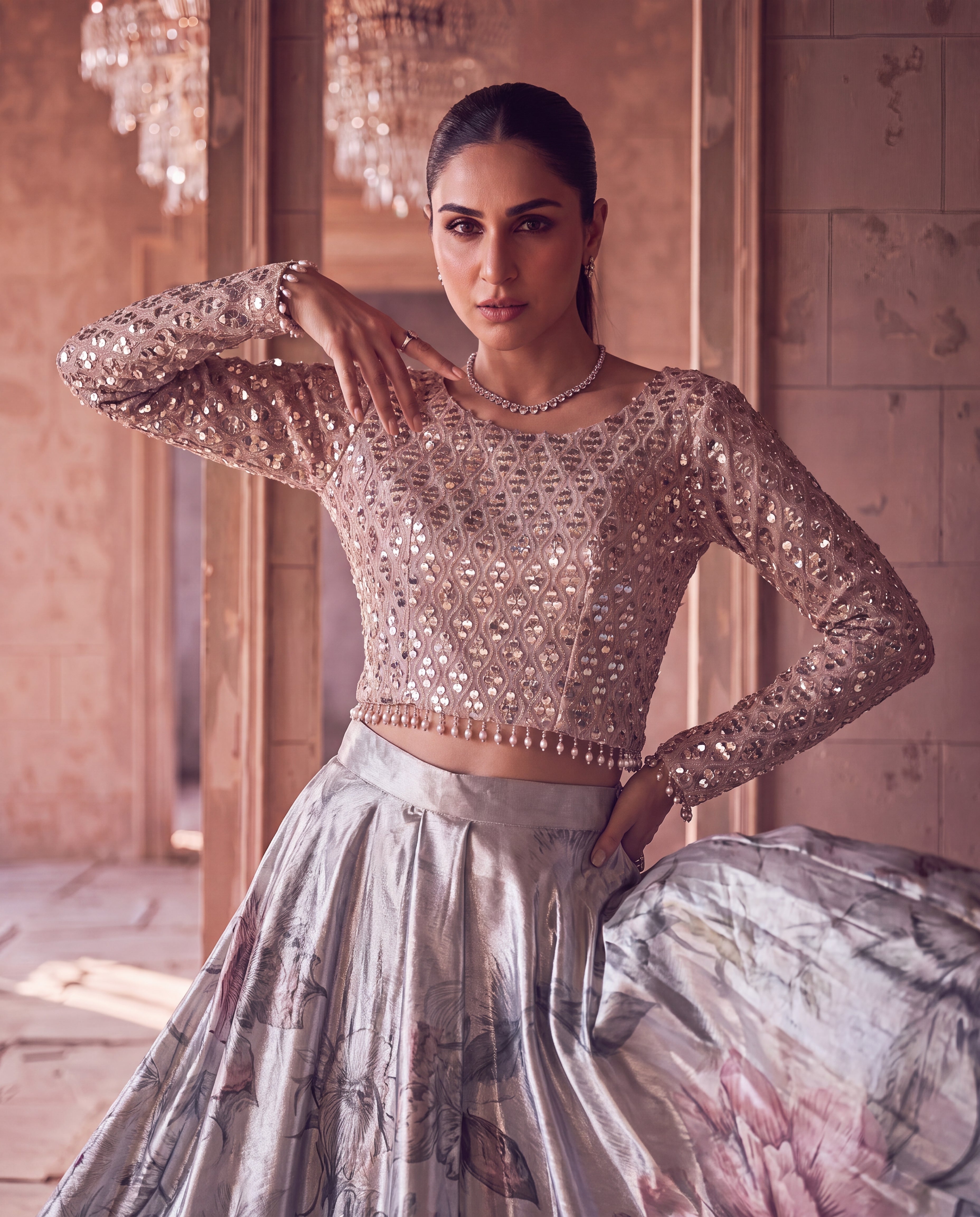 The Aria Floral Lehenga Set