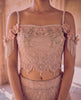 Ivory Rosette Lehenga Set