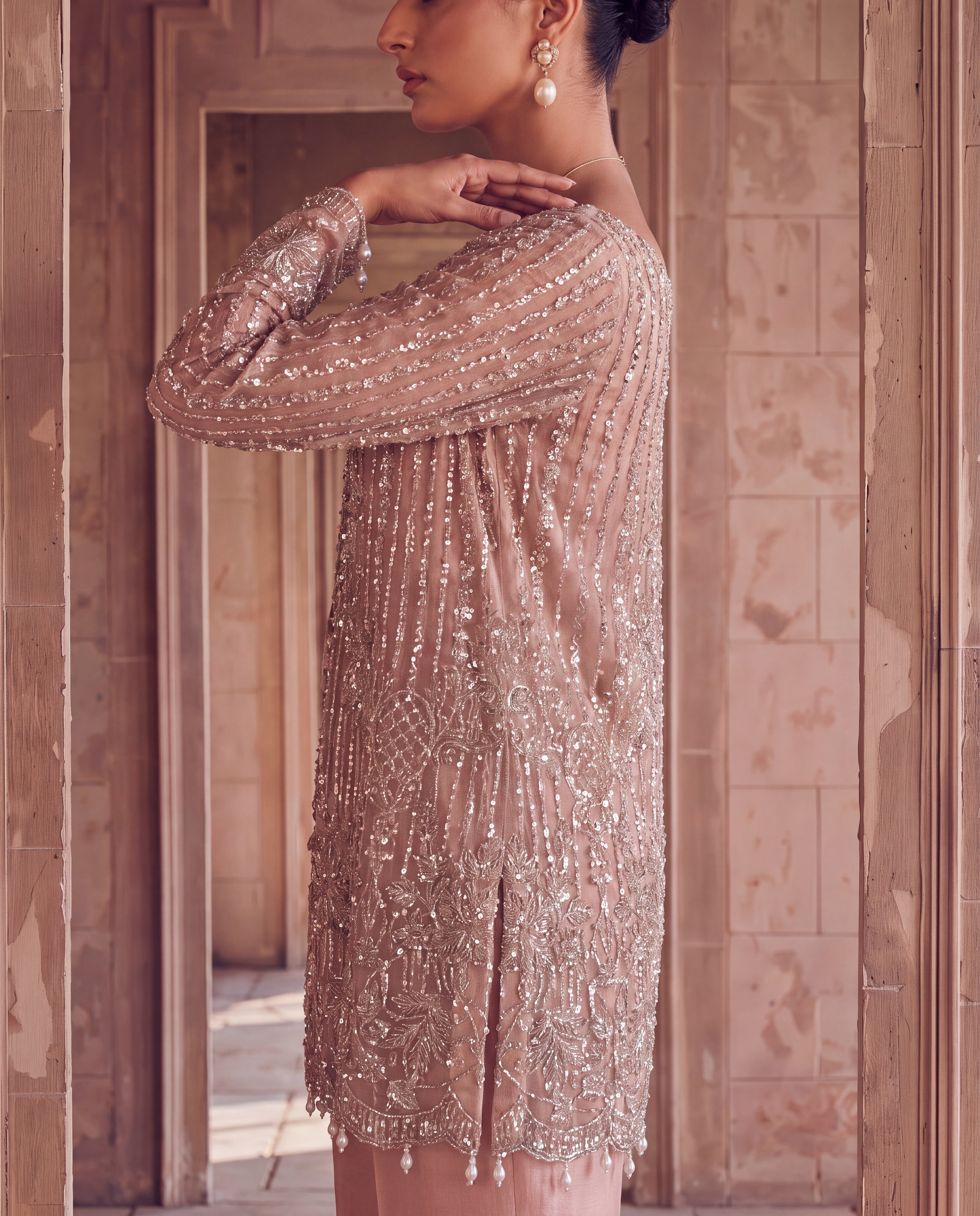 Unstitched Dusty Rose Minimalist