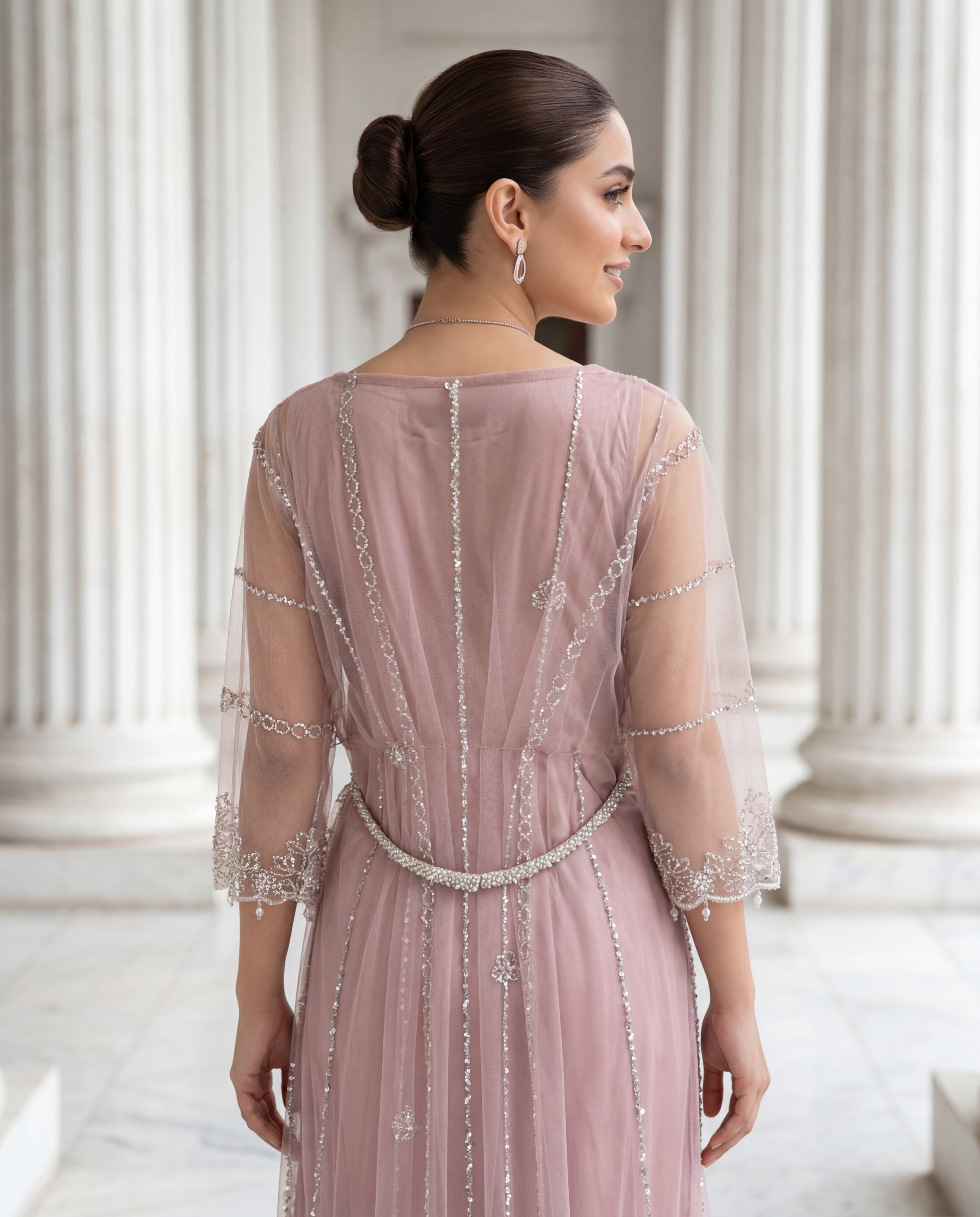 Rose Quartz Ethereal Tulle Gown