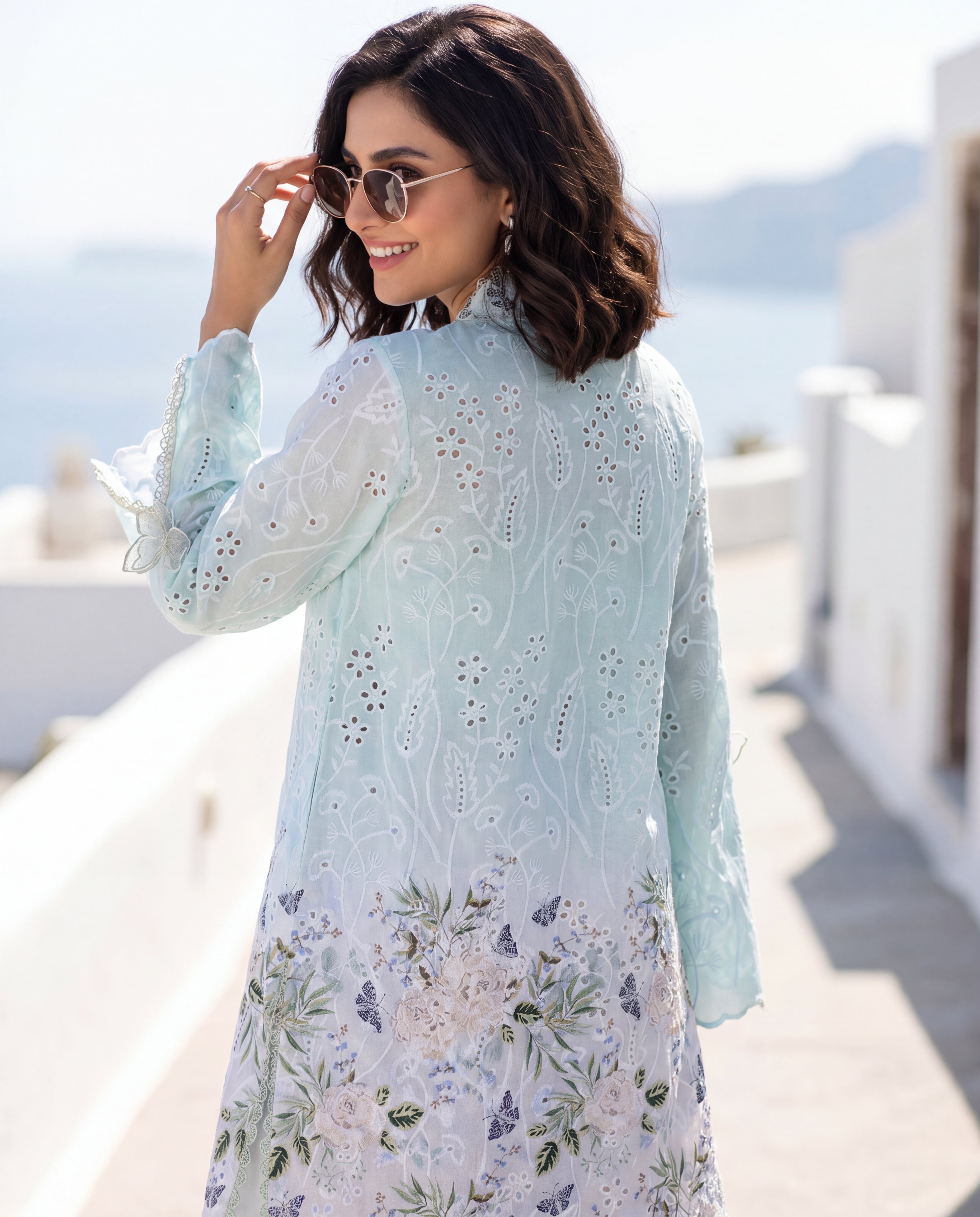 Serene Flora Eyelet Ensemble (RTW 2PC)