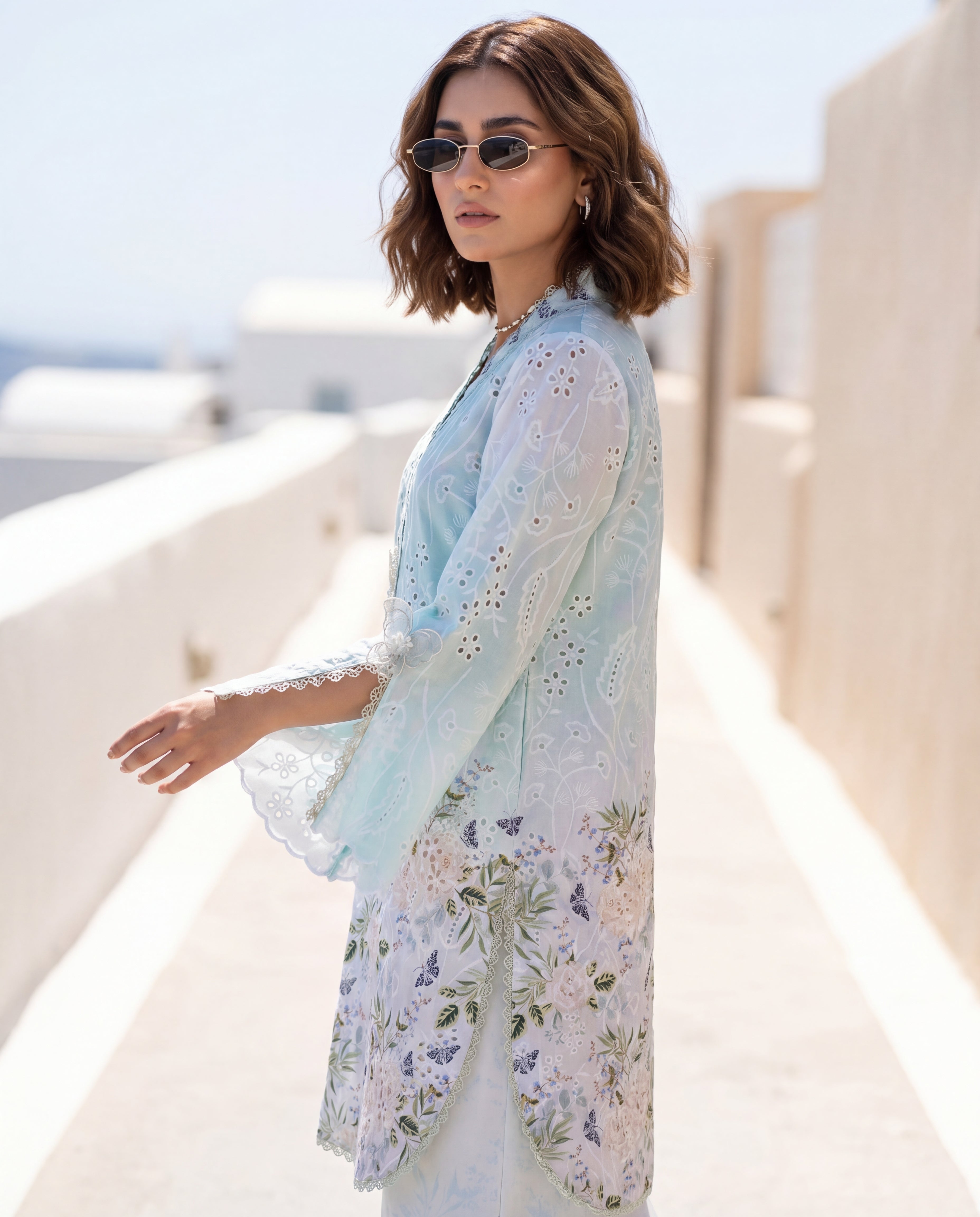 Serene Flora Eyelet Ensemble (RTW 2PC)