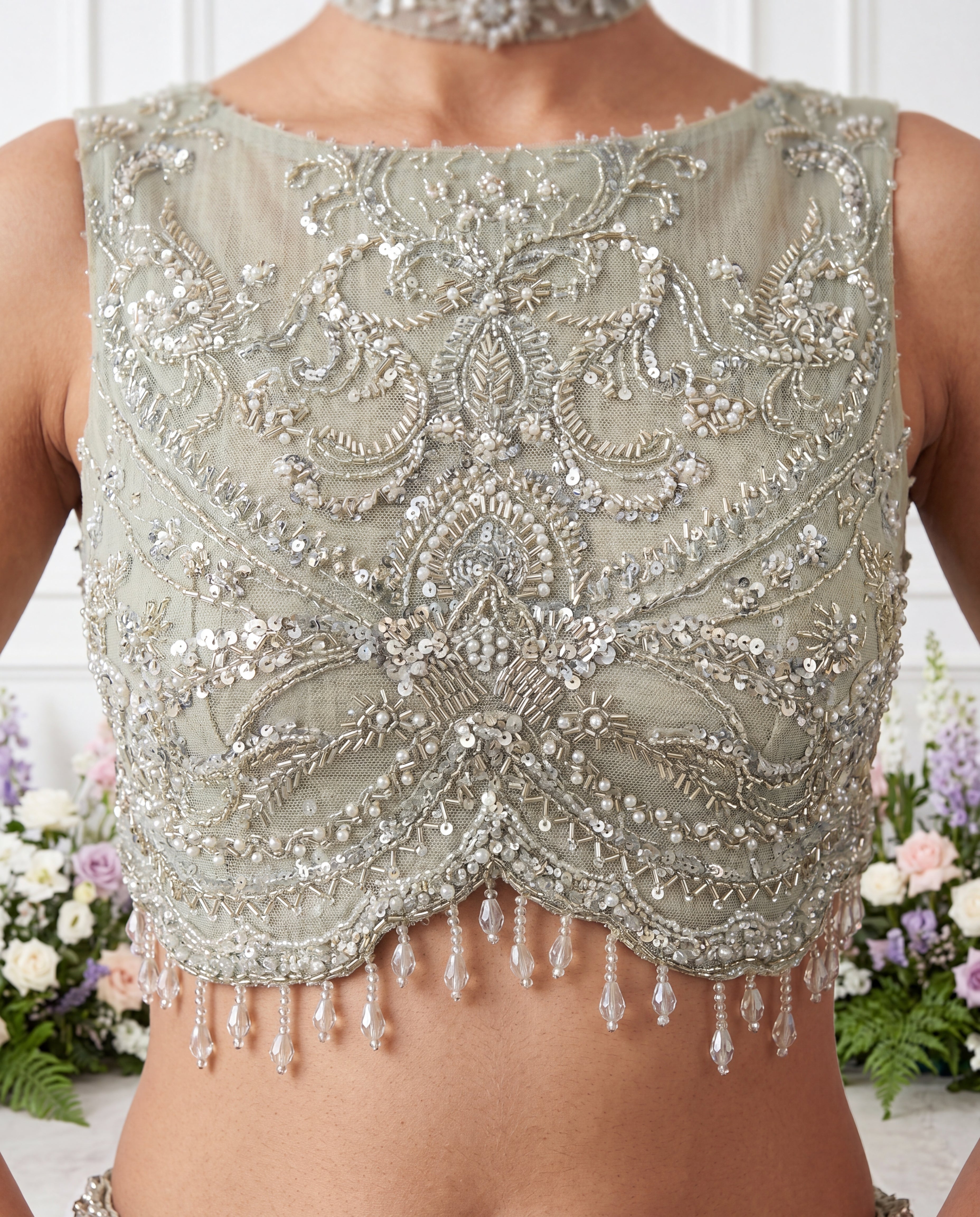 Unstitched The Mint Blossom Lehenga Set