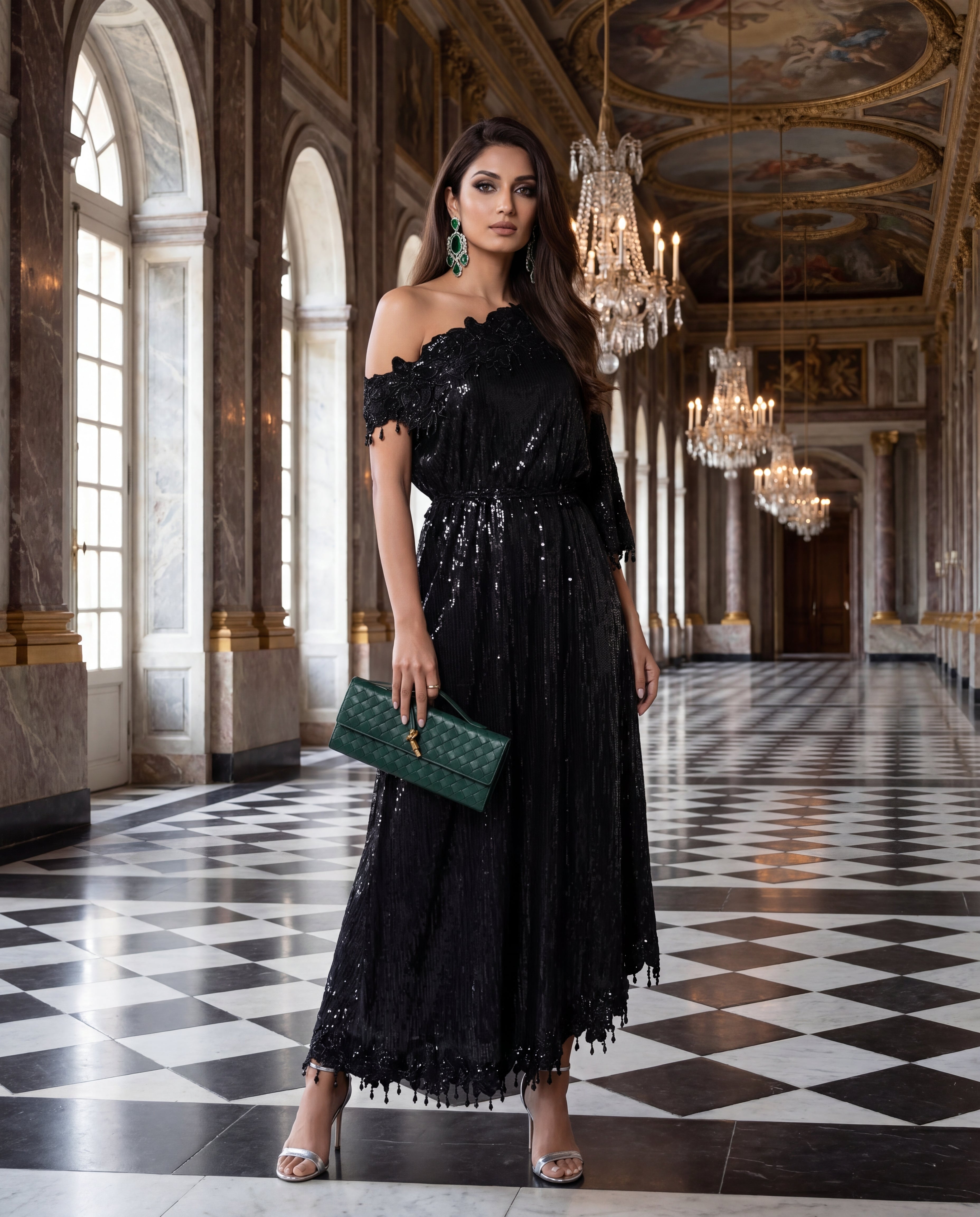 Midnight Grandeur Sequin Maxi