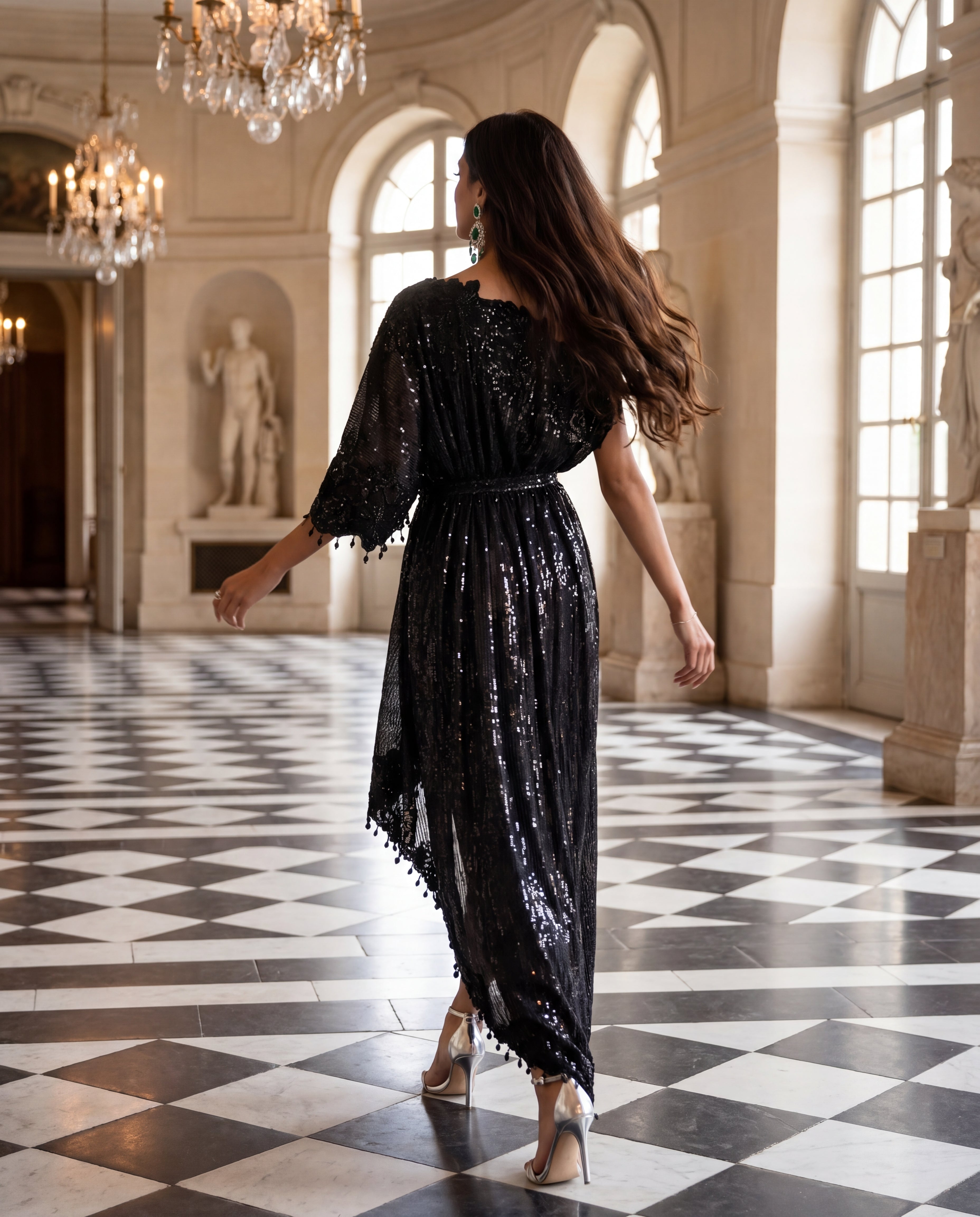 Midnight Grandeur Sequin Maxi