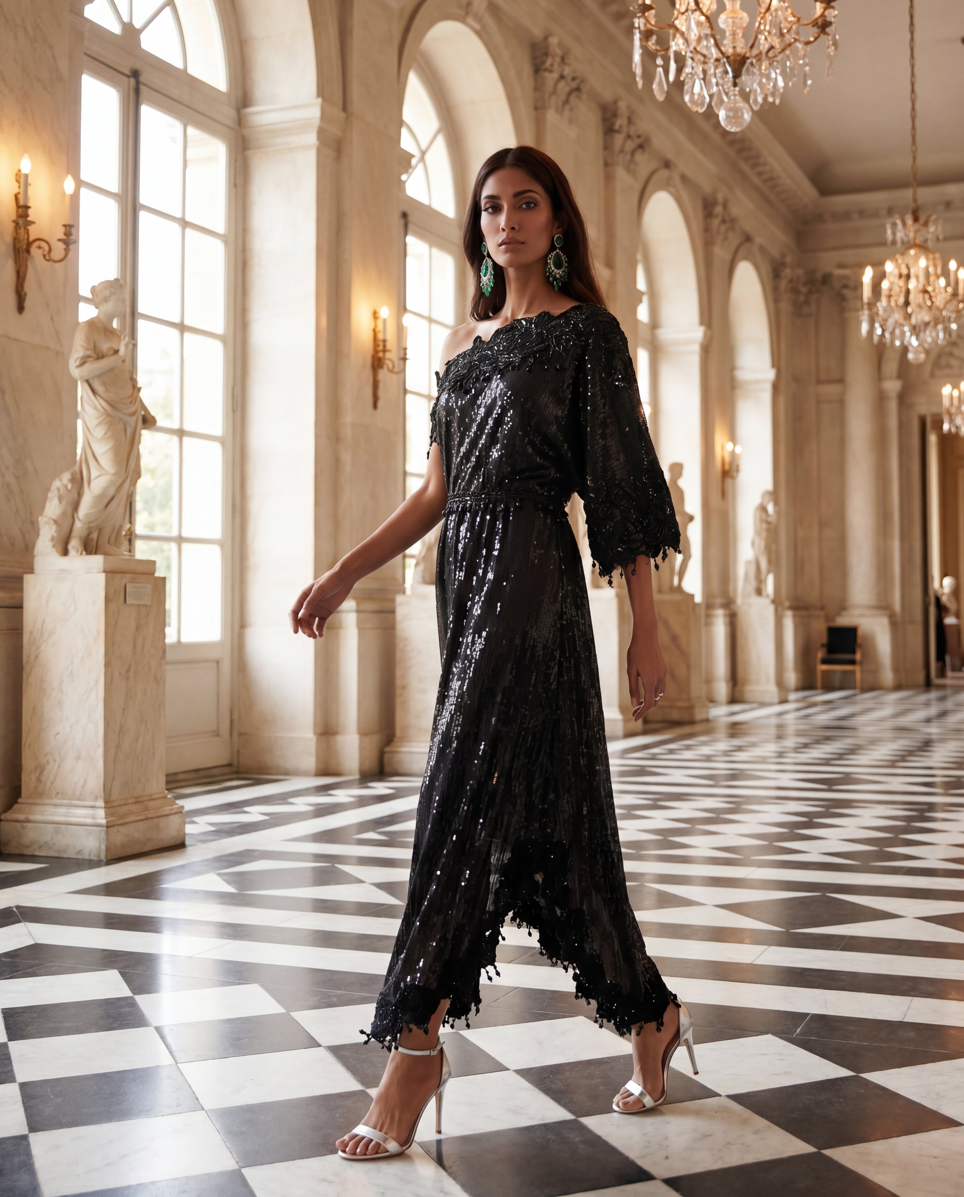 Midnight Grandeur Sequin Maxi