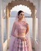Blush Pink Floral Lehenga Set