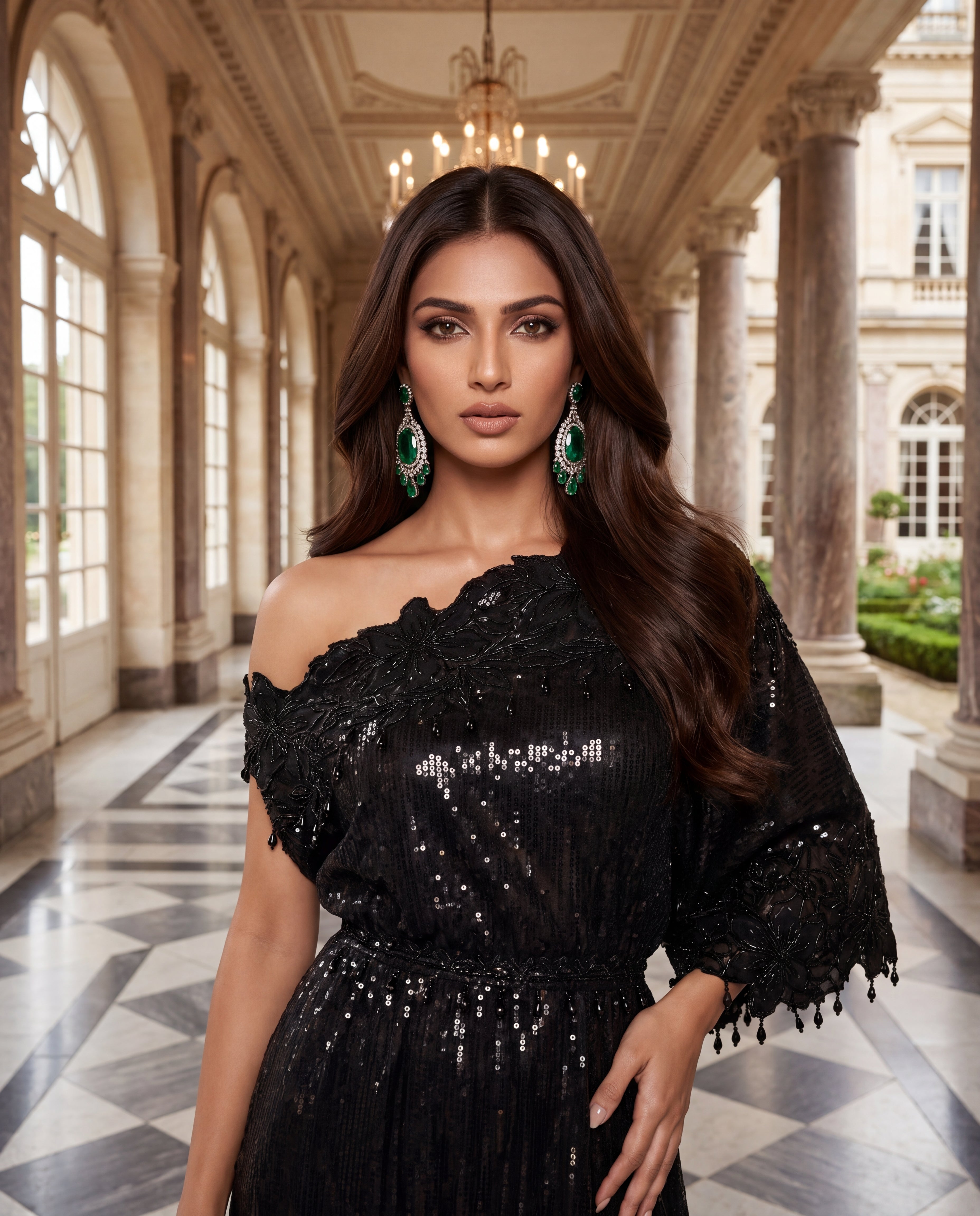 Midnight Grandeur Sequin Maxi