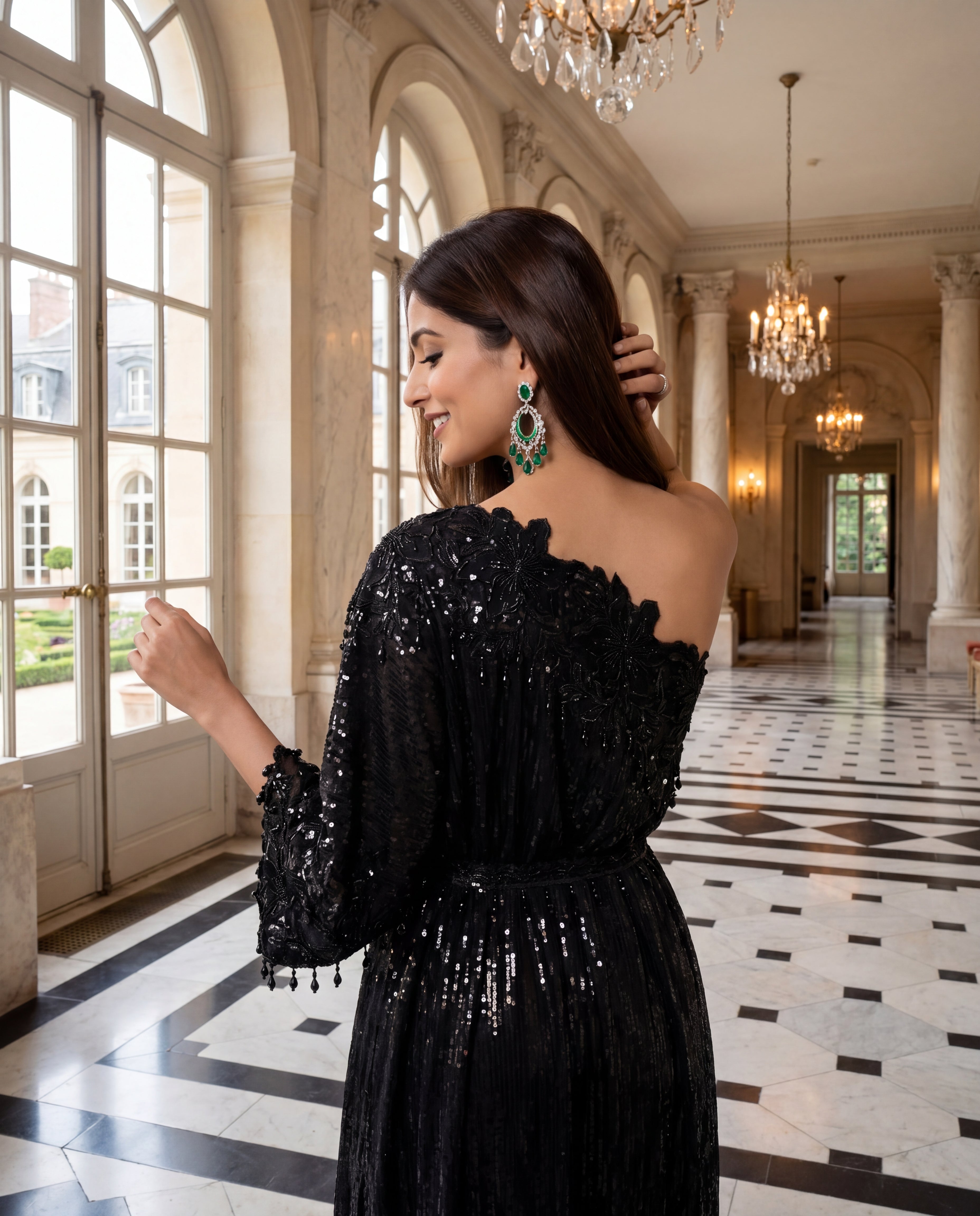 Midnight Grandeur Sequin Maxi