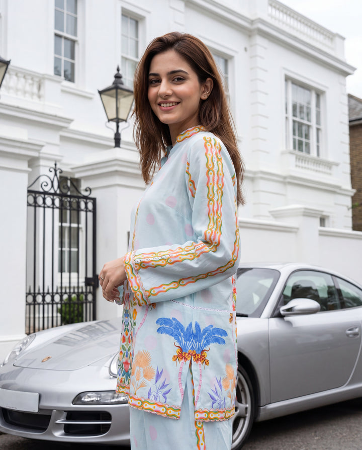 POWDER BLUE PARADISE (RTW 2PC)