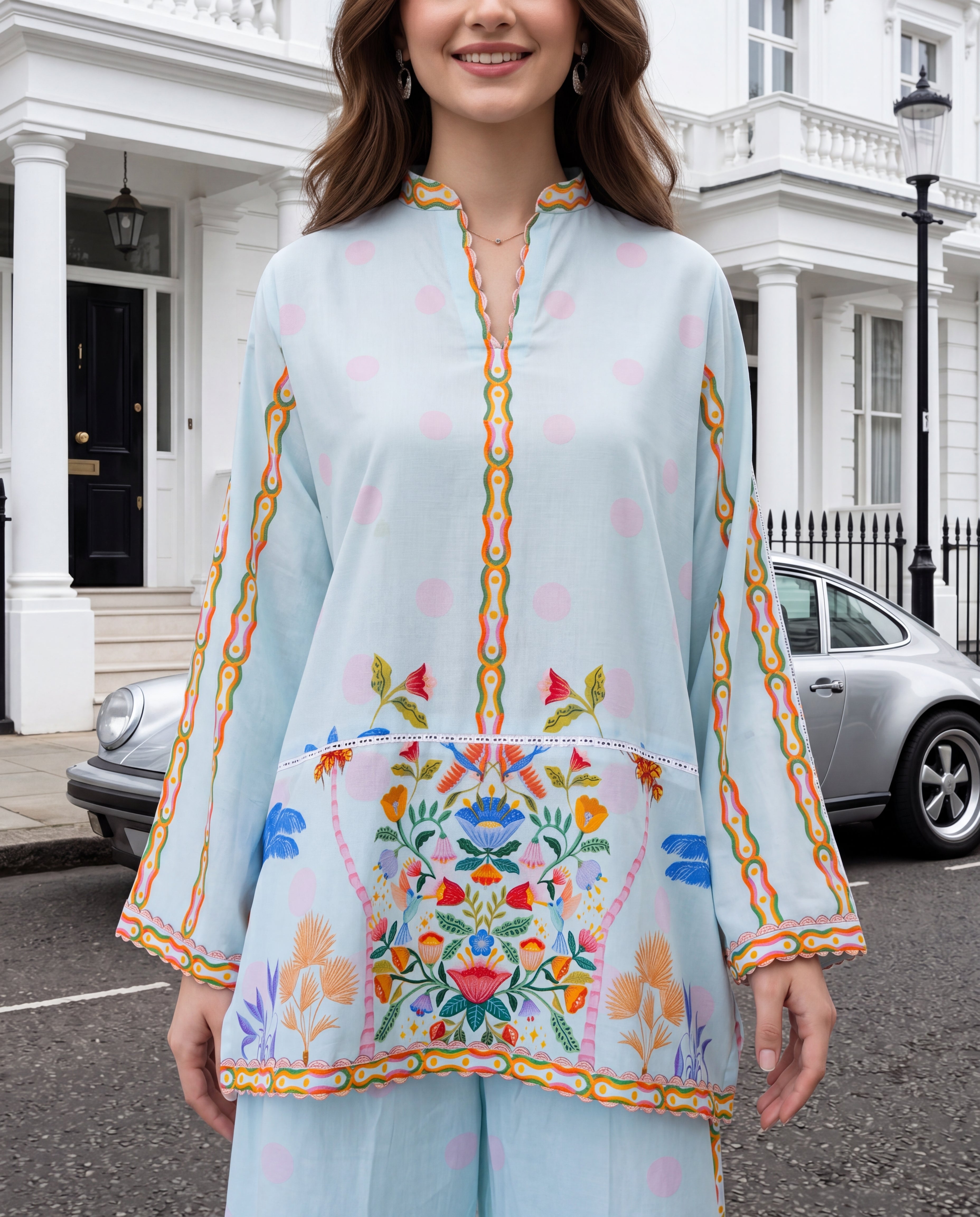POWDER BLUE PARADISE (RTW 2PC)