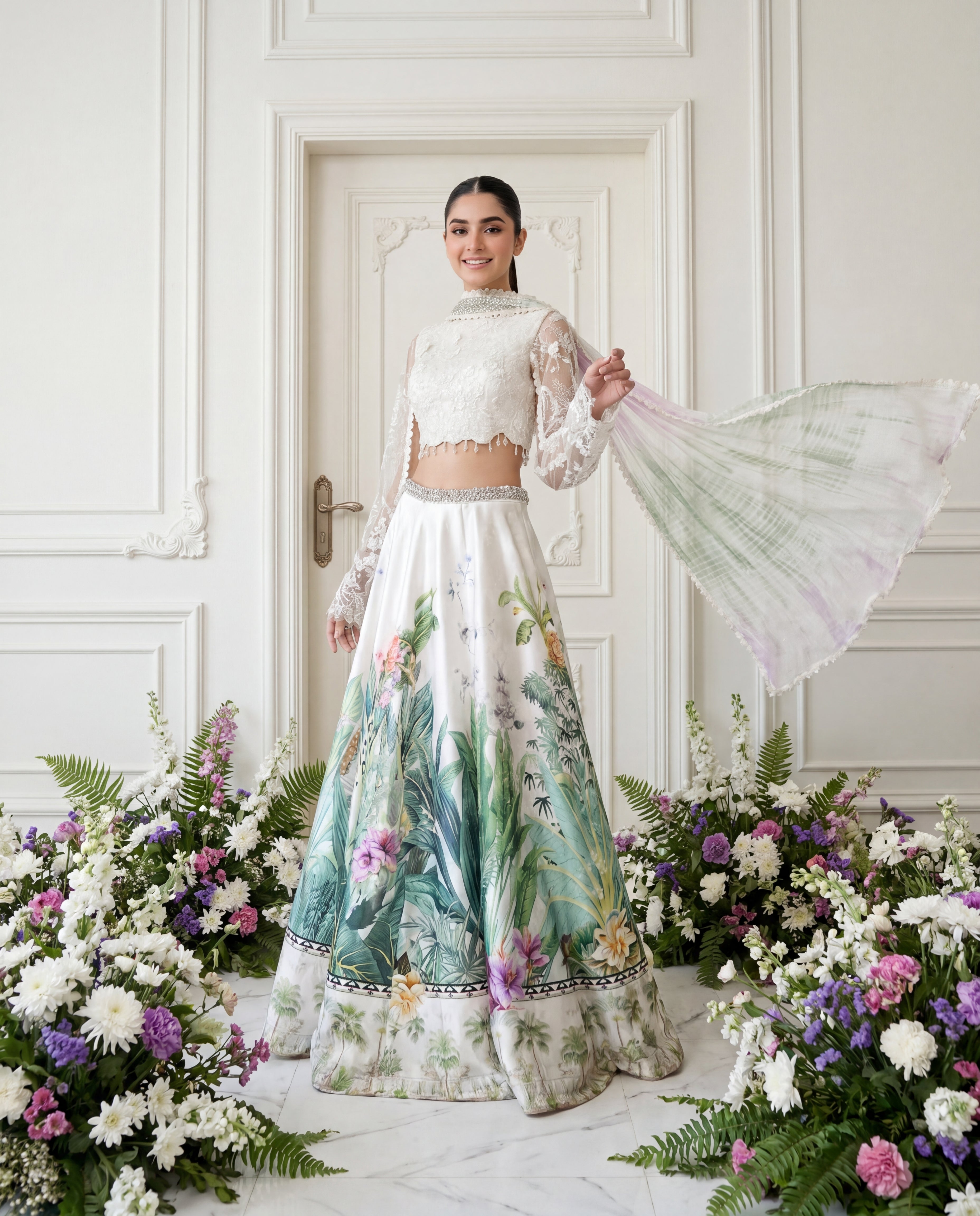 Unstitched The Botanical Dream Lehenga Set