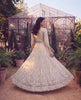 Net Embroidered Blouse with Lehenga and Dupatta (RTW)