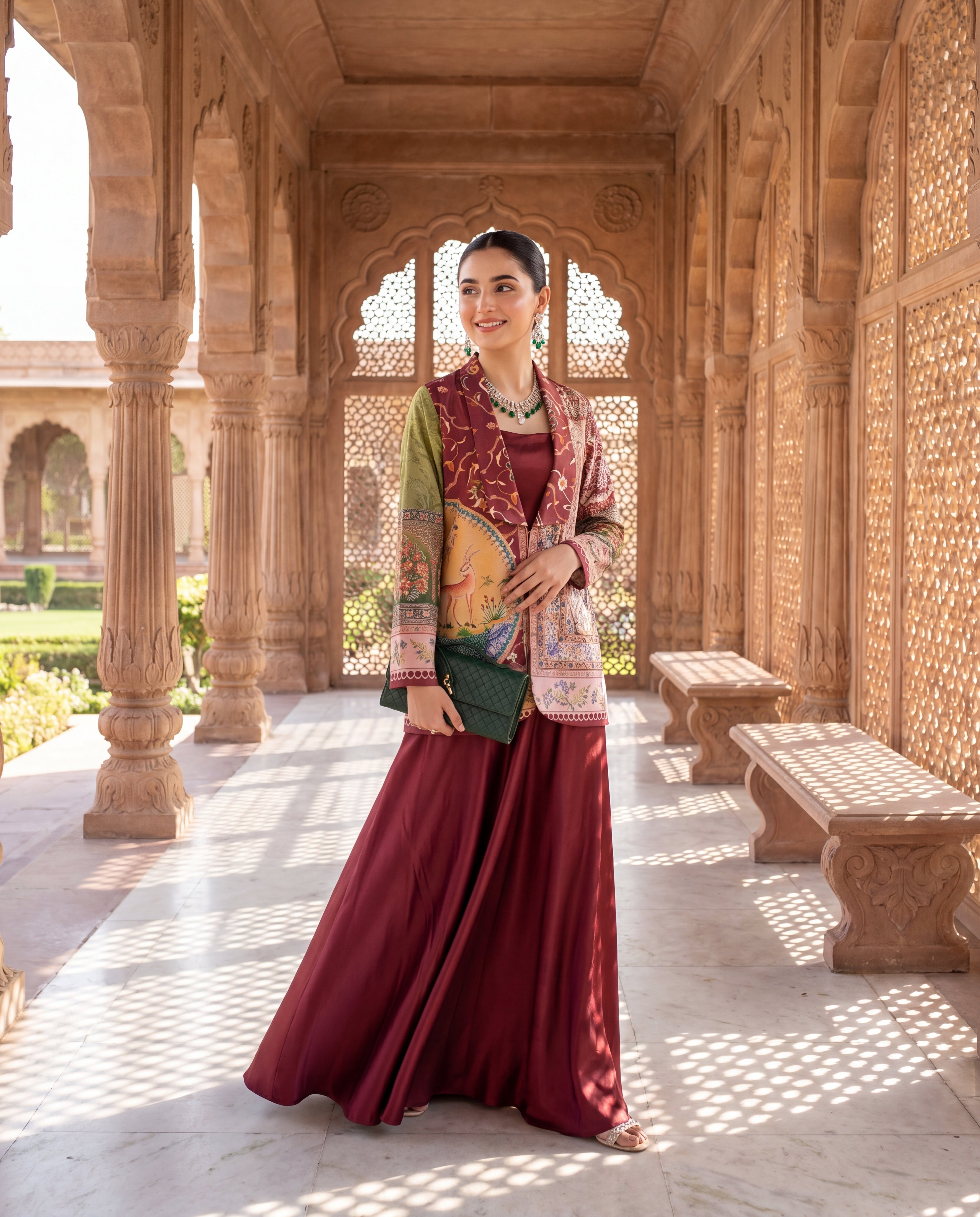 The Royal Heritage Blazer And Sharara Set