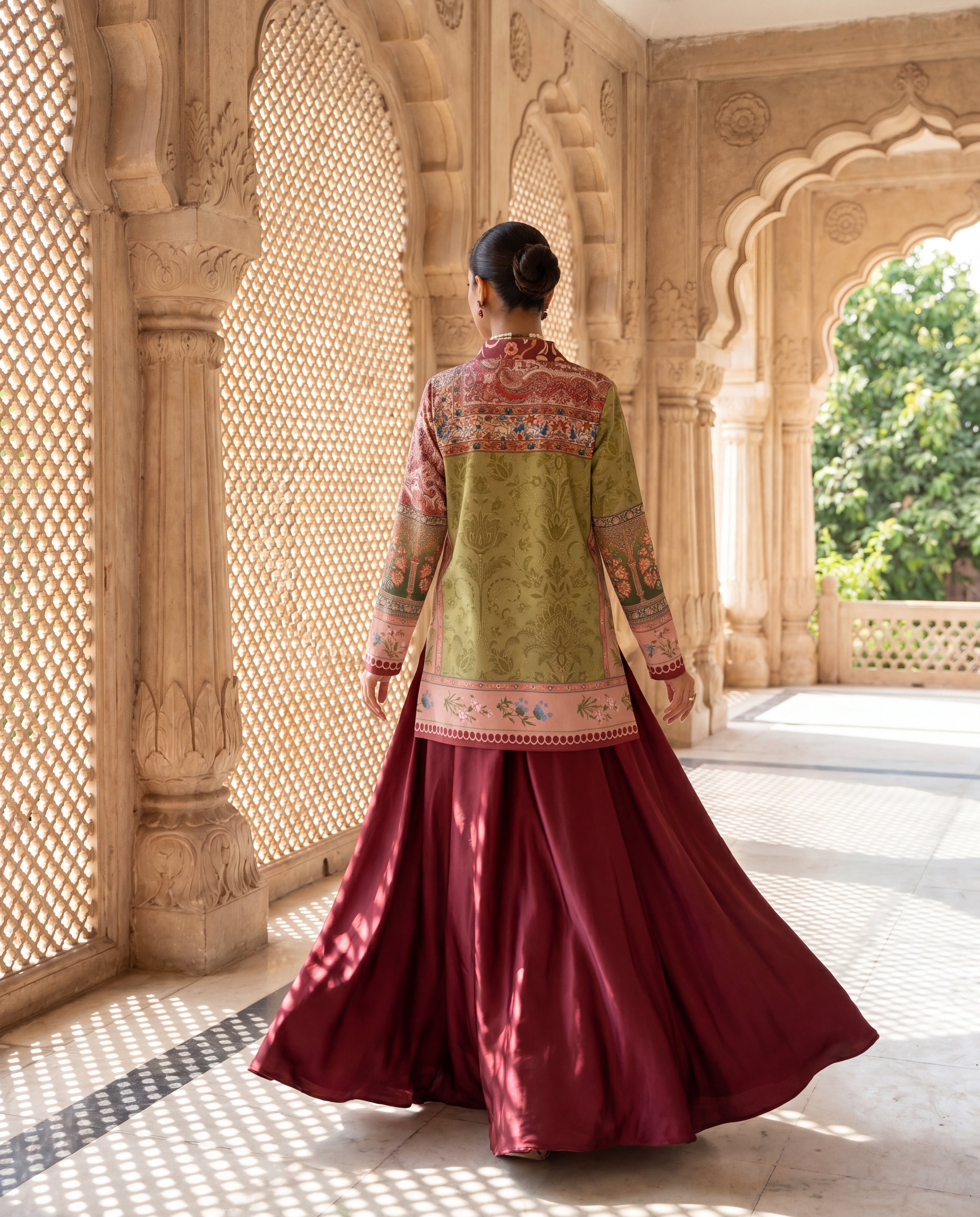 The Royal Heritage Blazer And Sharara Set