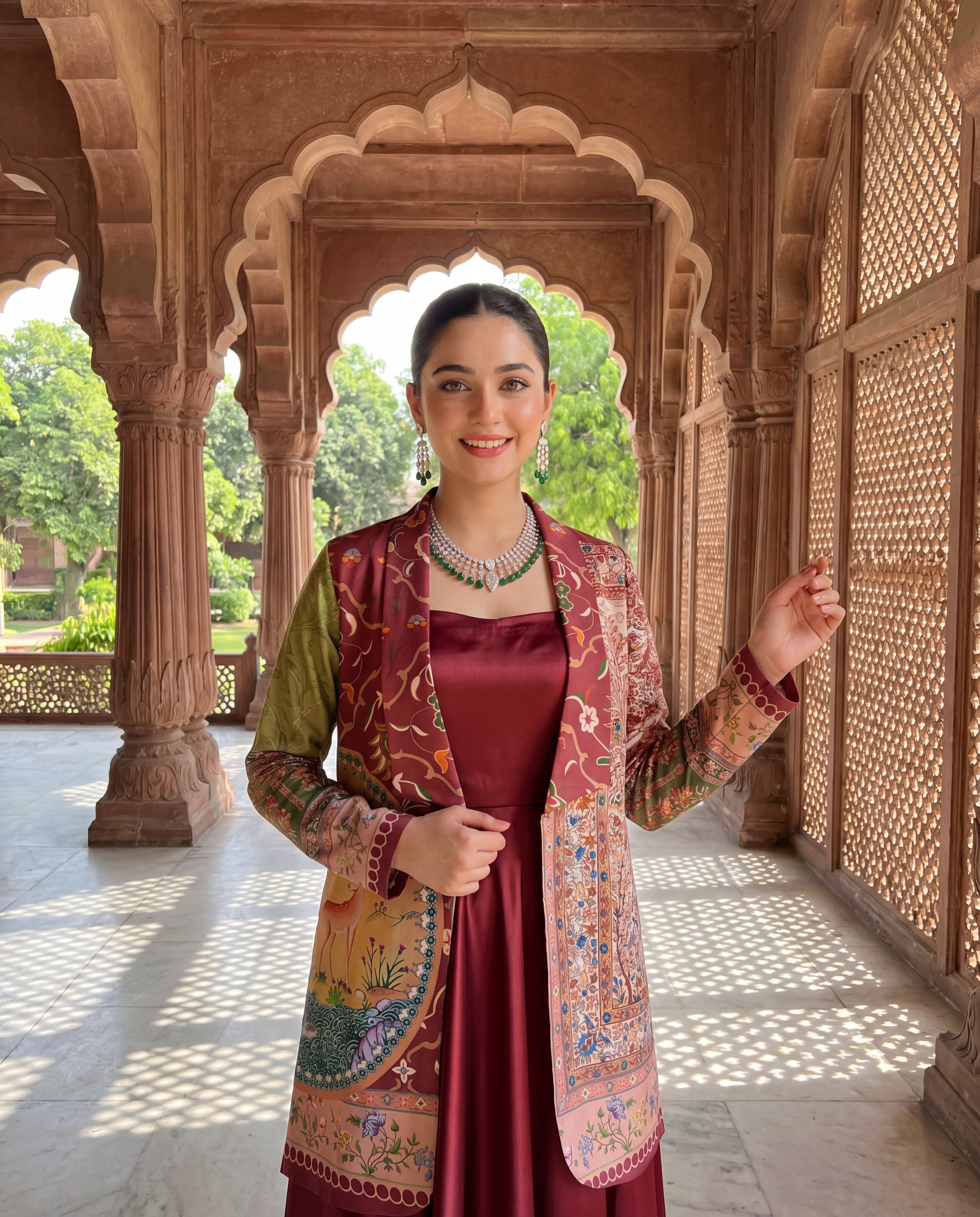 The Royal Heritage Blazer And Sharara Set