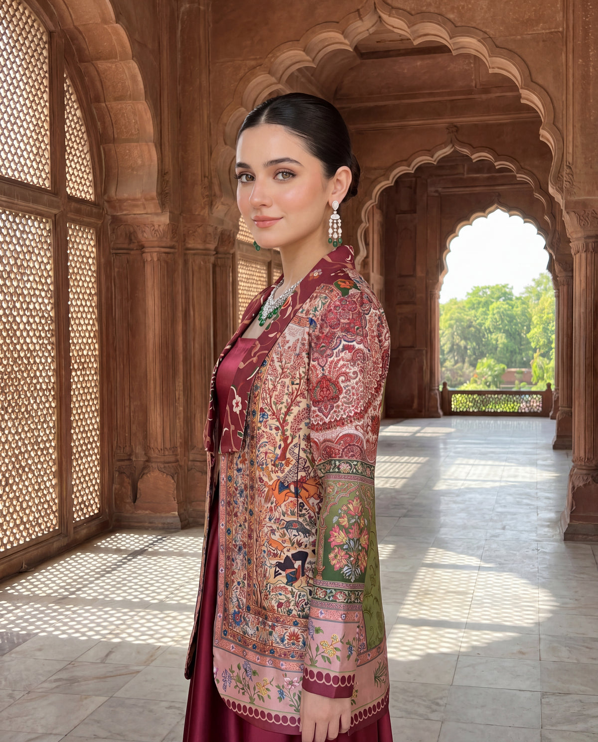The Royal Heritage Blazer And Sharara Set