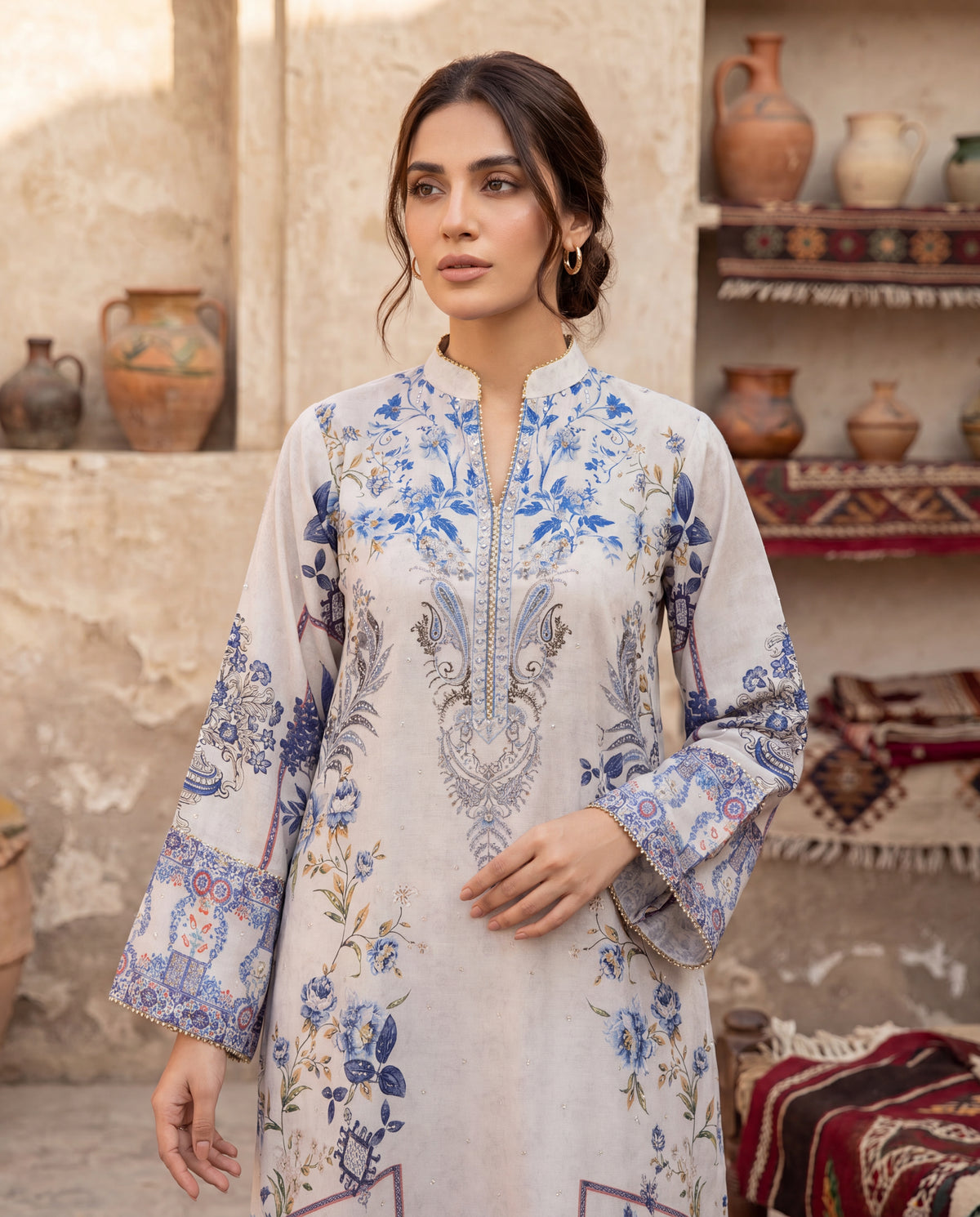 Ivory Bloom Kaftan (RTW 1PC)
