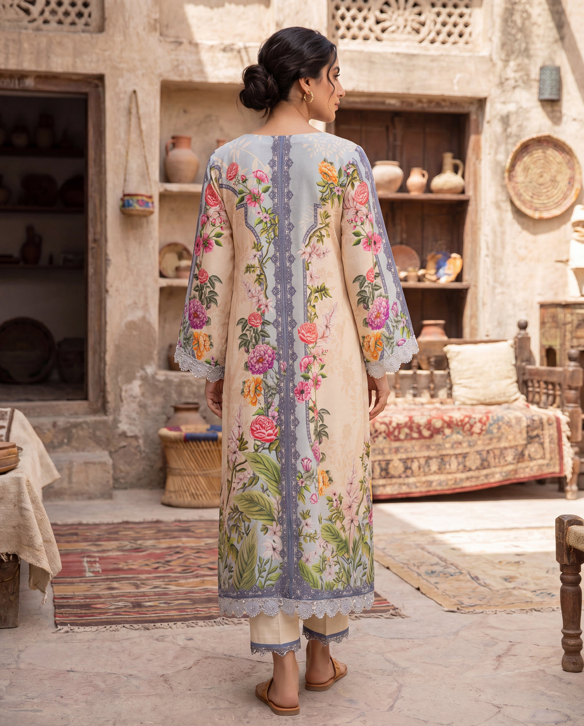 Flora Celeste Kaftan (RTW 1PC)
