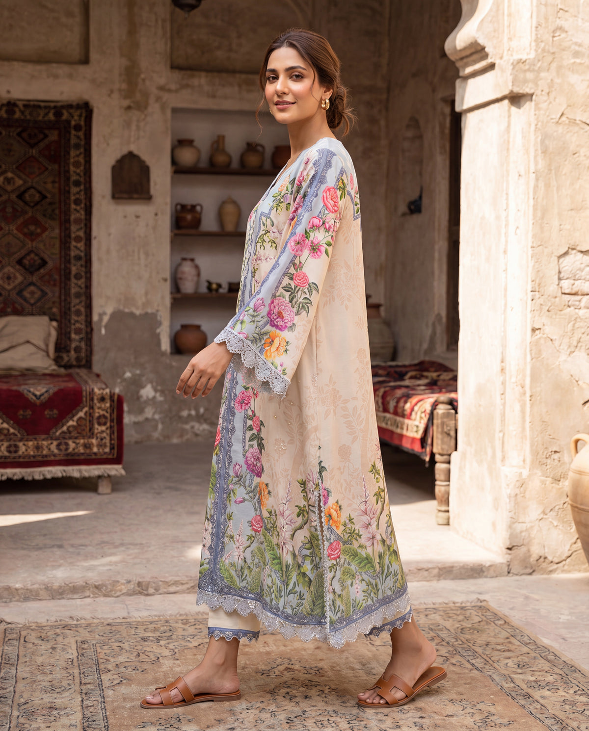 Flora Celeste Kaftan (RTW 1PC)