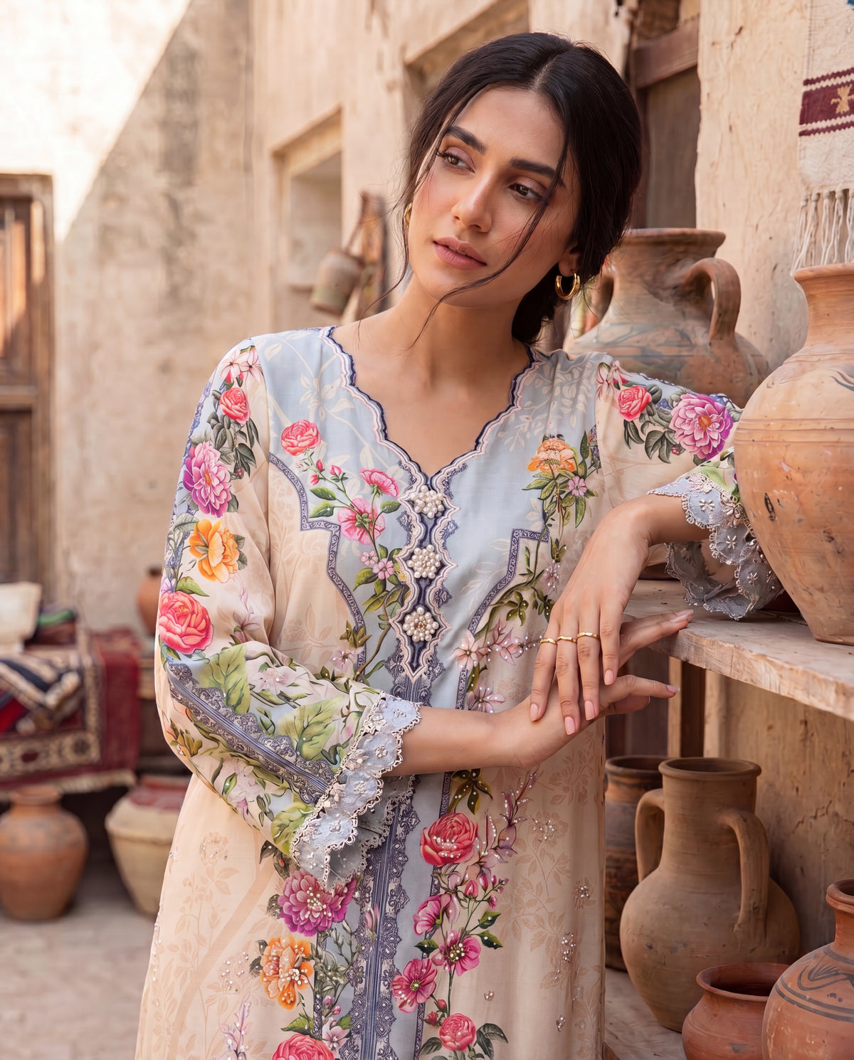Flora Celeste Kaftan (RTW 1PC)