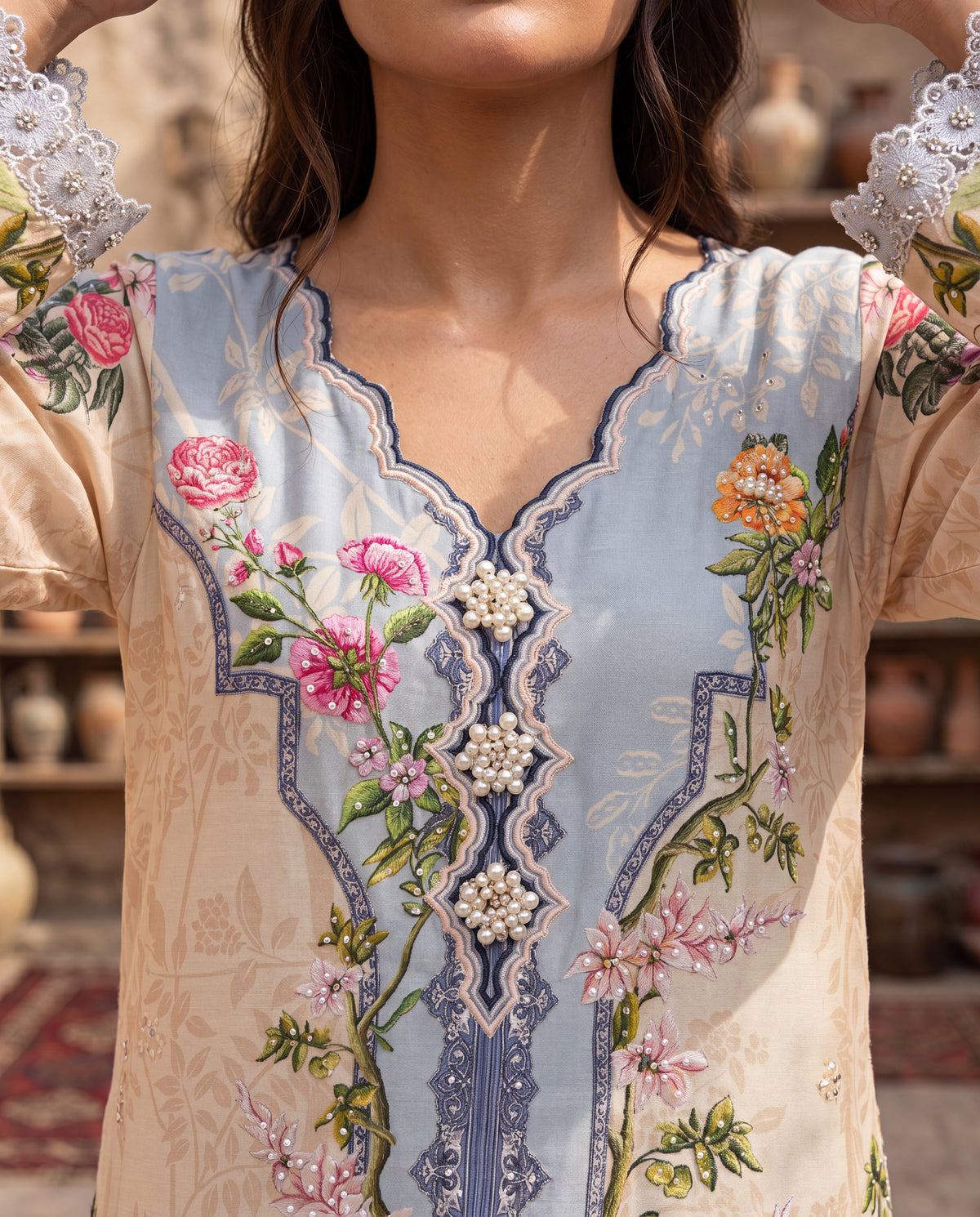Flora Celeste Kaftan (RTW 1PC)