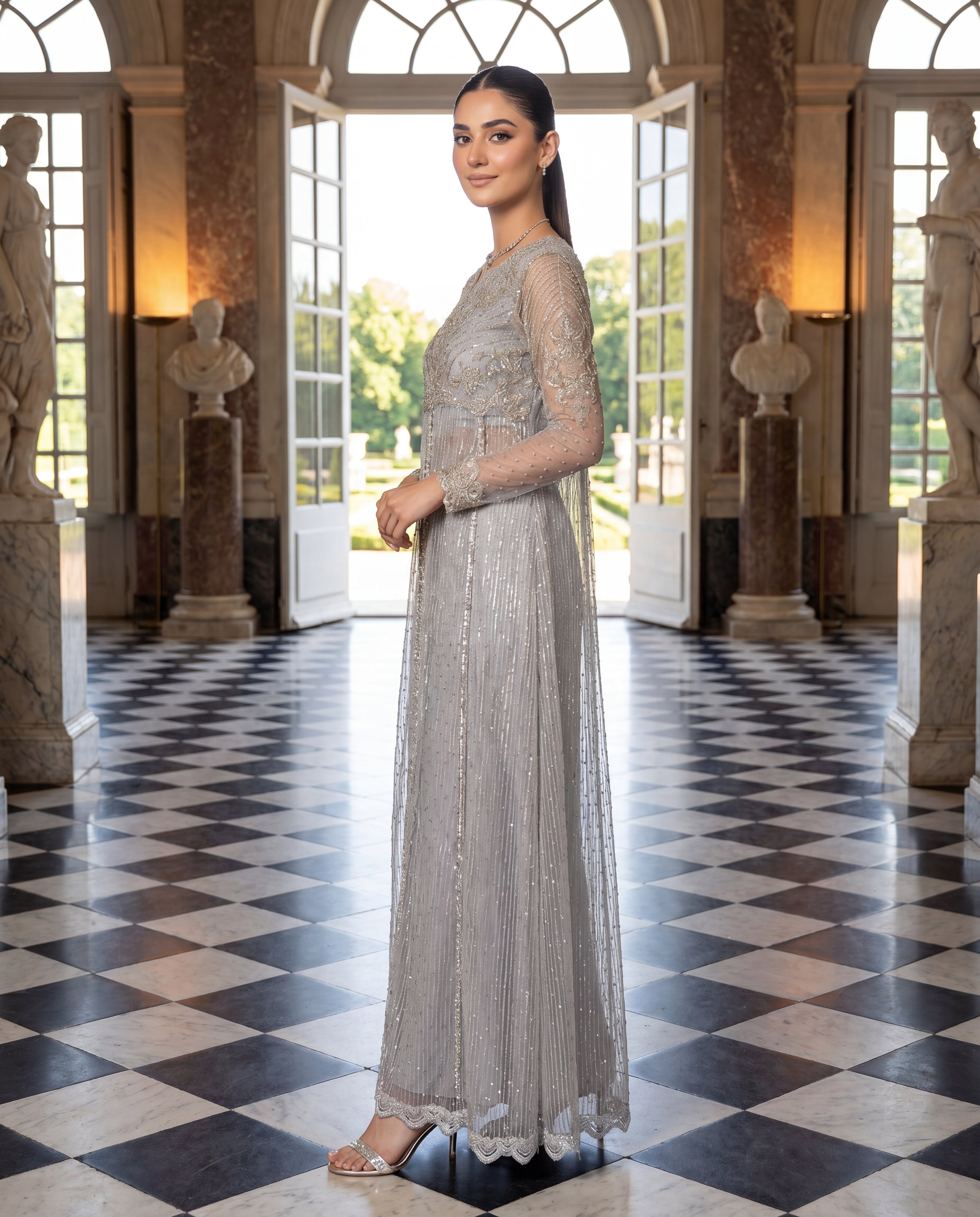 The Sterling Ethereal Front Slit Maxi Set