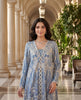 Blue Ombre Embroidered Set