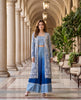 Blue Ombre Embroidered Set