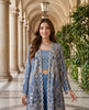 Unstitched Blue Ombre Embroidered Set