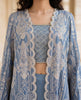 Blue Ombre Embroidered Set