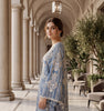 Blue Ombre Embroidered Set