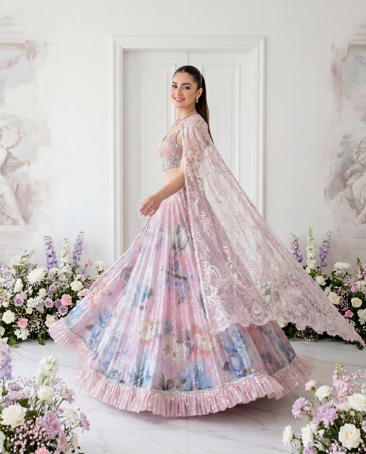 Amethyst Bloom Lehenga Set