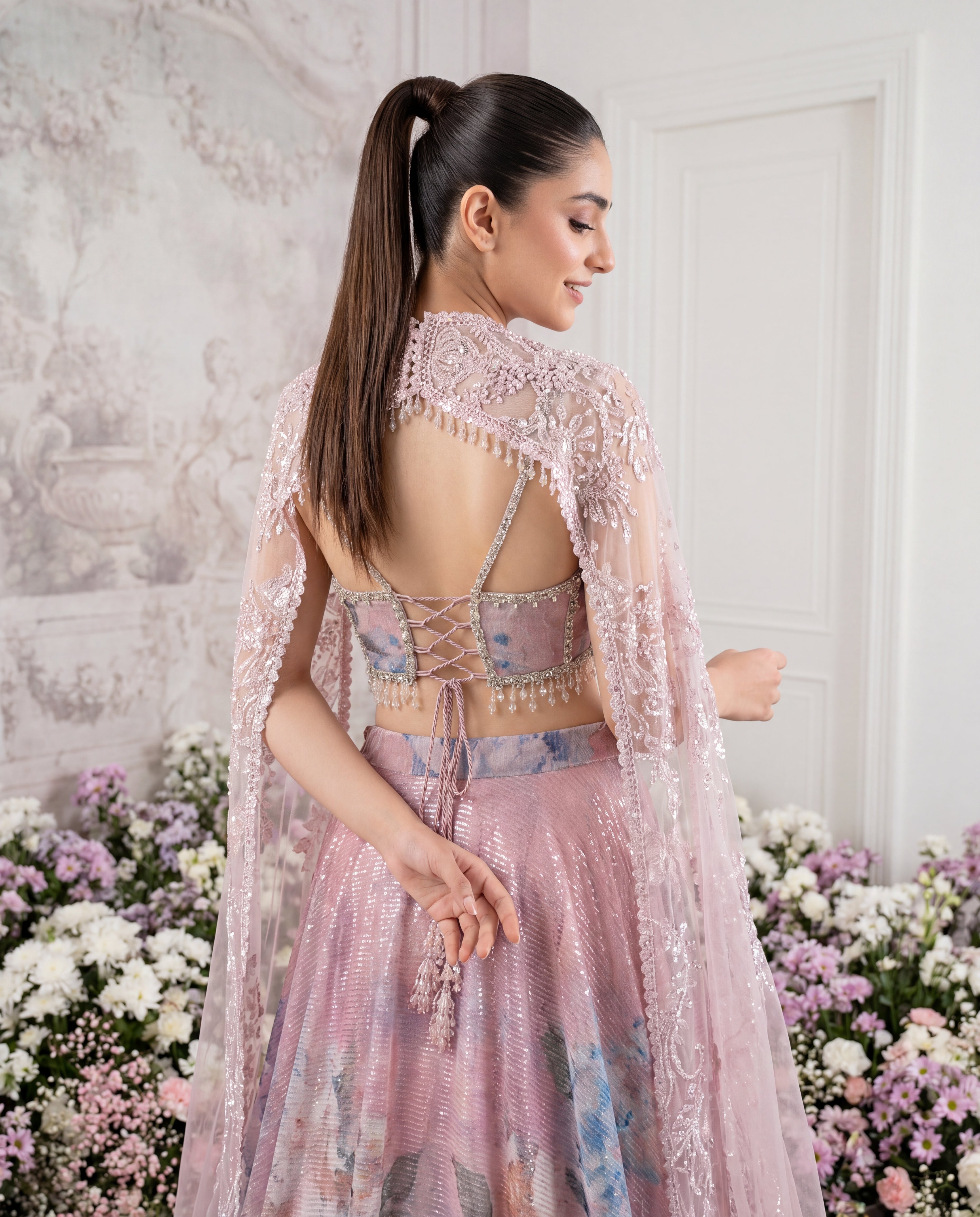 Amethyst Bloom Lehenga Set
