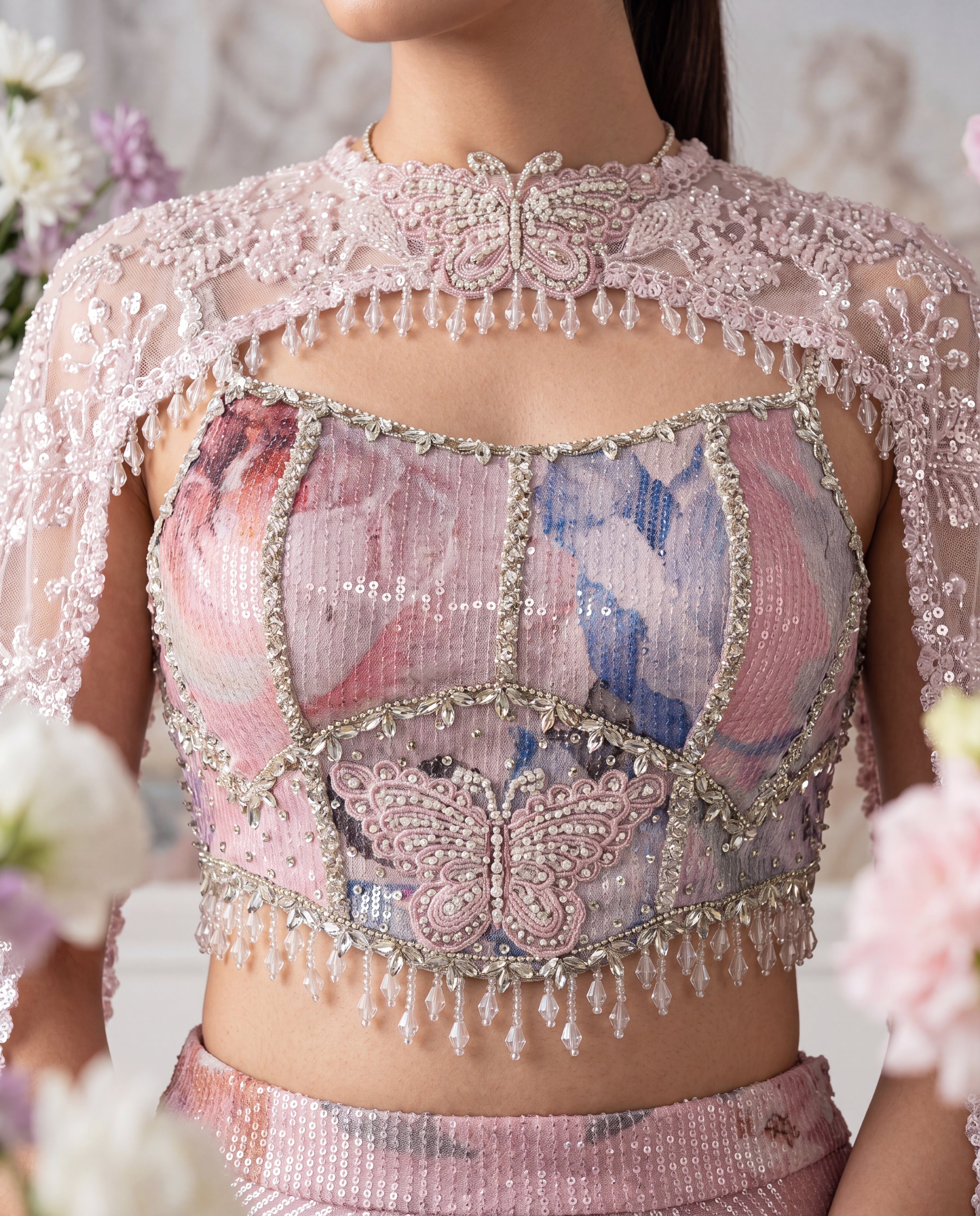 Amethyst Bloom Lehenga Set