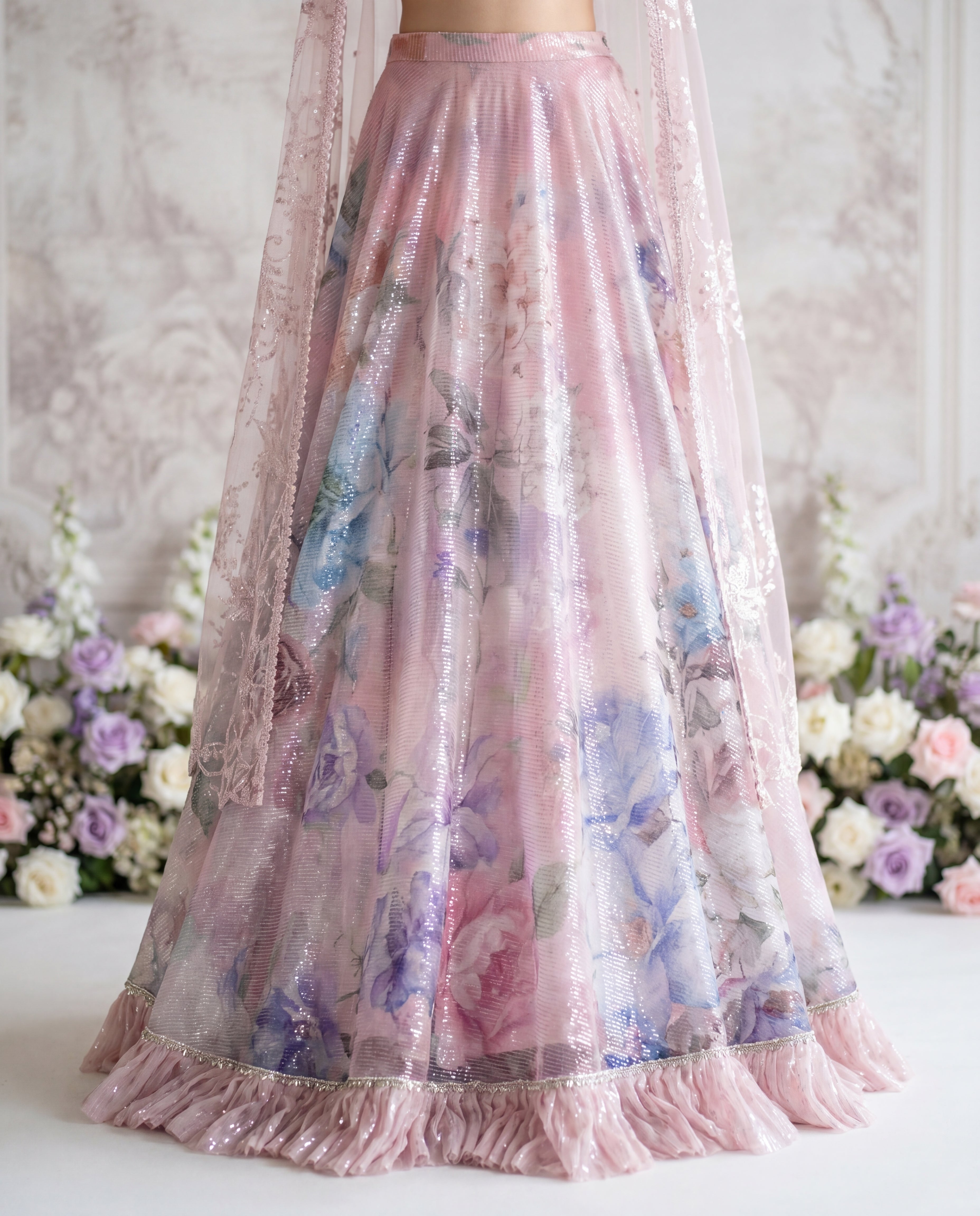 Amethyst Bloom Lehenga Set