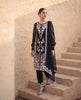 Ebony Bloom Embroidered Kurta with Embroidered Pants