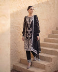 Ebony Bloom Embroidered Kurta with Embroidered Pant and Dupatta