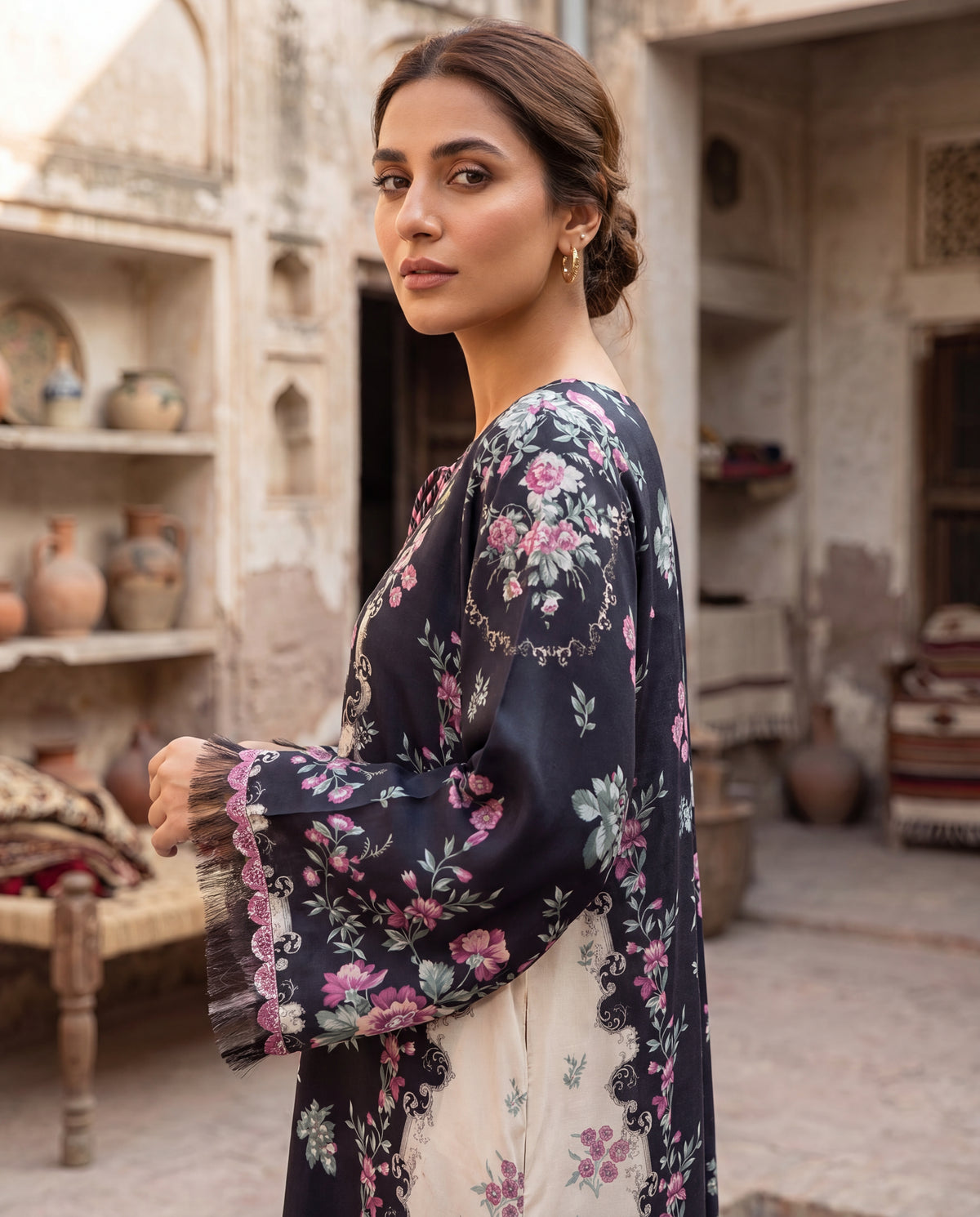 Fleur Noire kaftan (RTW 1PC)
