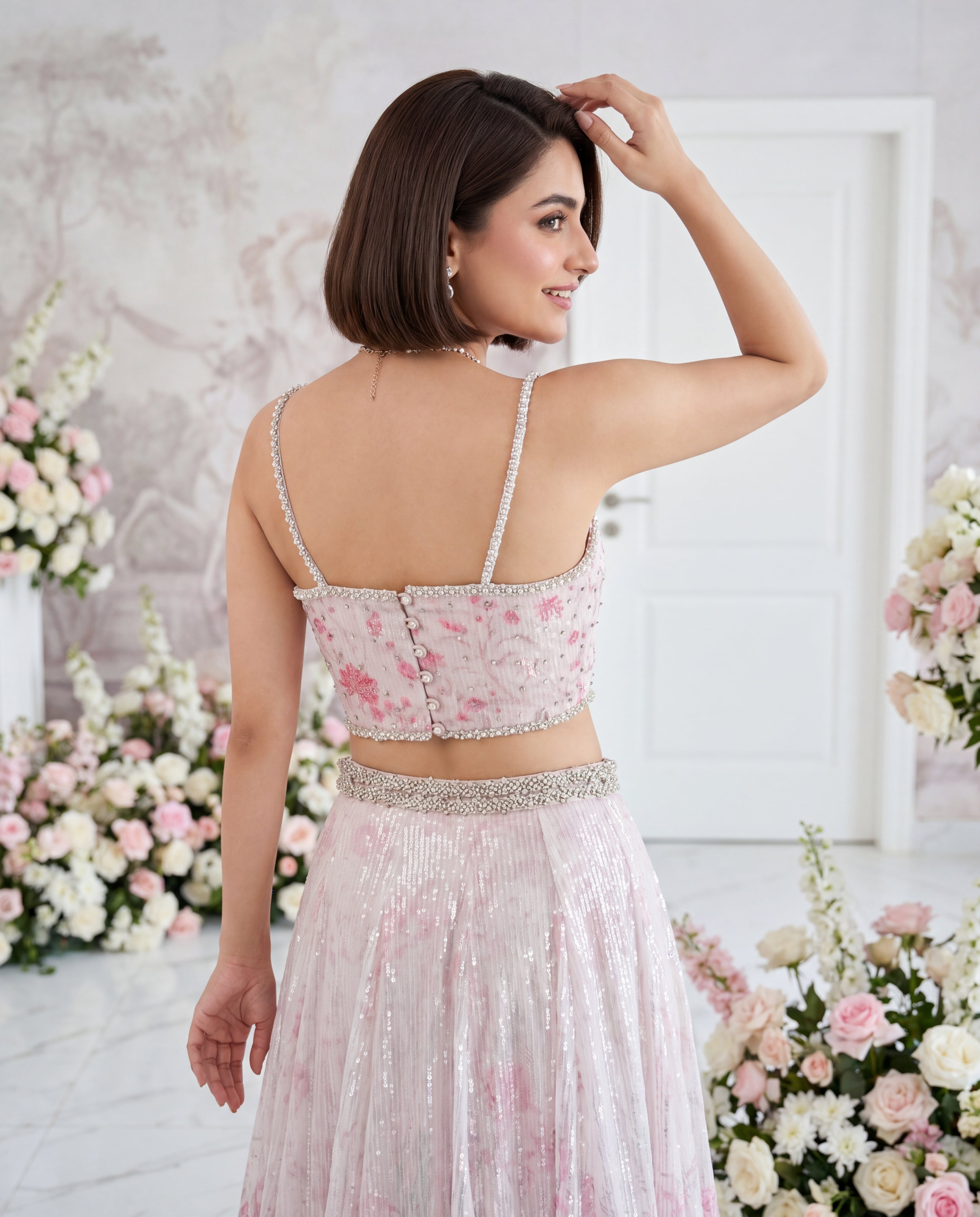 Roseate Bloom Lehenga Set
