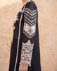 Monochrome embroidered Black Lawn Kurta with Pant and Dupatta