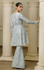 Unstitched Organza Embroidered Peplum