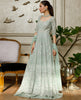 Unstitched Mint Mist Chiffon Embroidered Gown