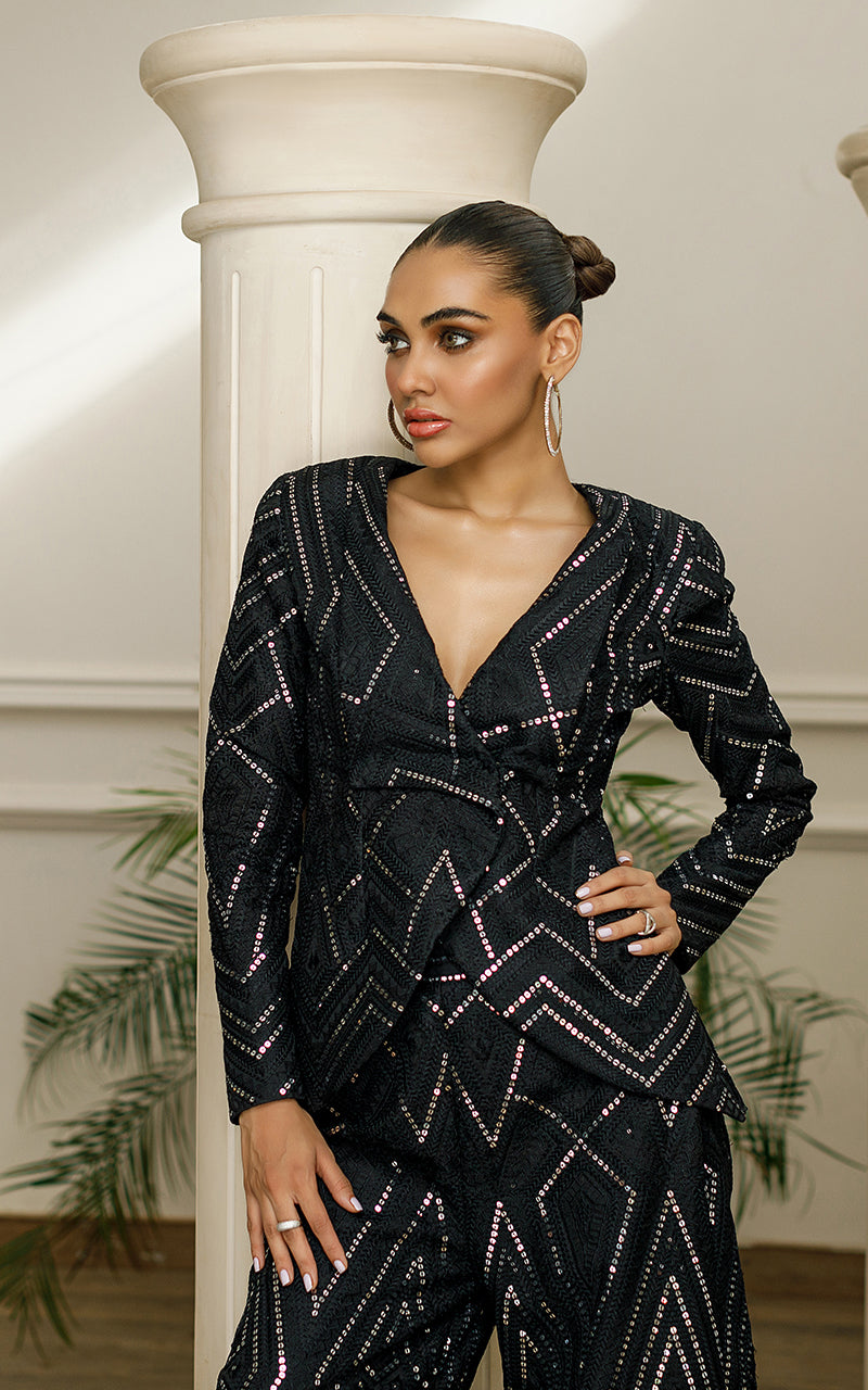 Organza Embroidered Jacket